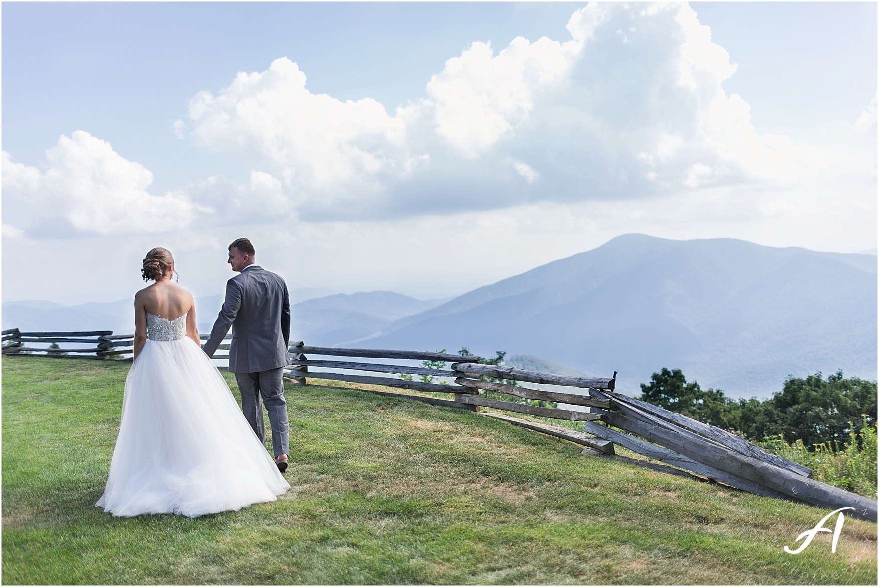 Wintergreen Resort Wedding || Elegant gray and green summer wedding || Ashley Eiban Photography || www.ashleyeiban.com