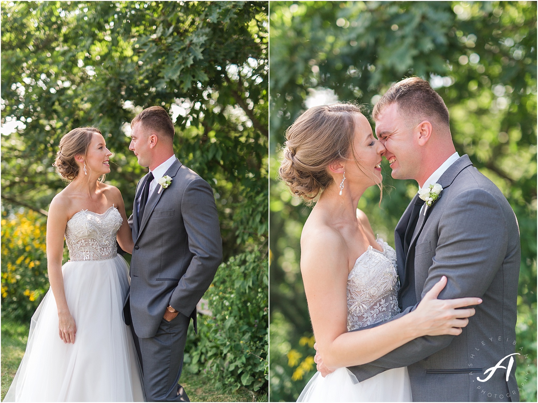 Wintergreen Resort Wedding || Elegant gray and green summer wedding || Ashley Eiban Photography || www.ashleyeiban.com