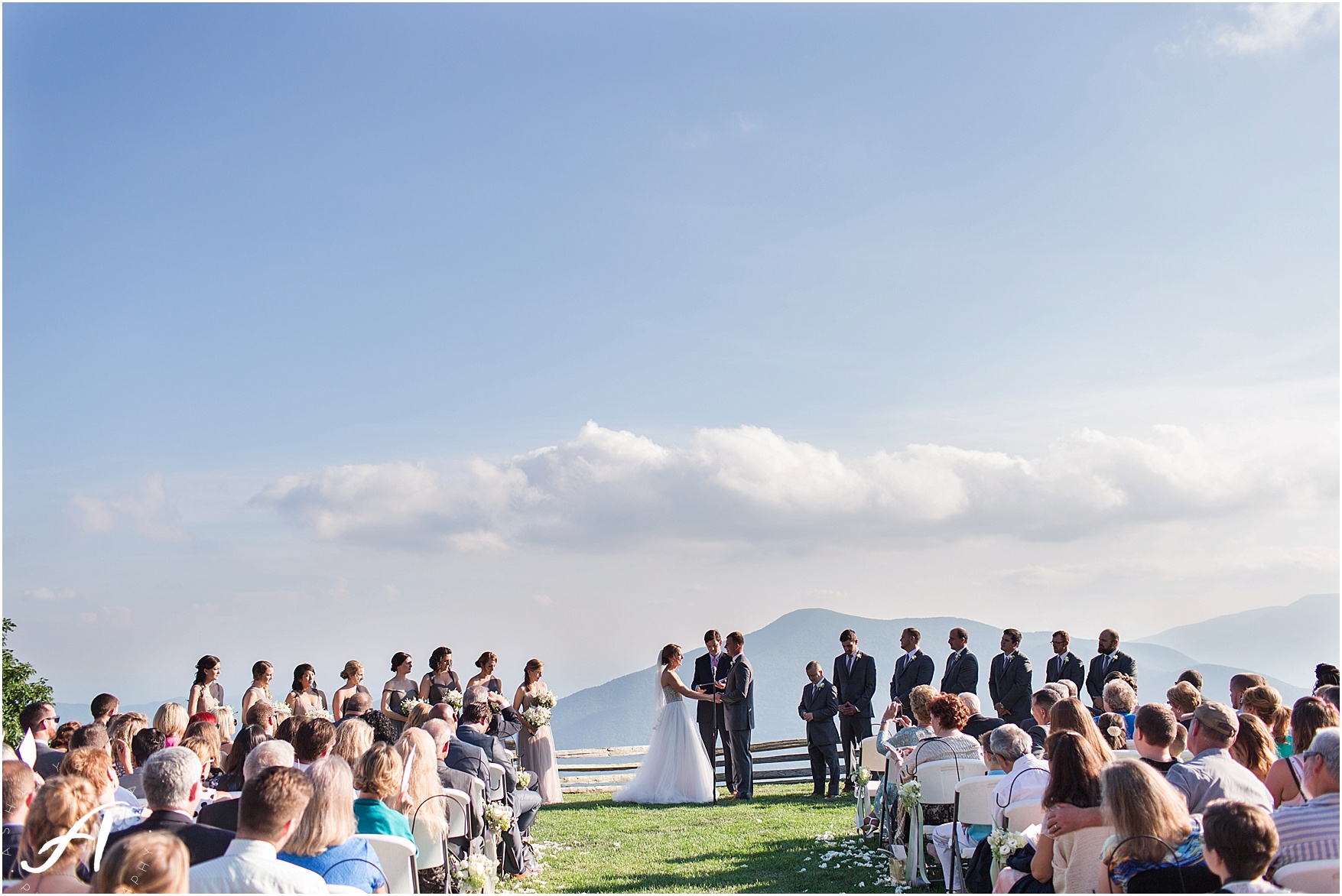 Wintergreen Resort Wedding || Elegant gray and green summer wedding || Ashley Eiban Photography || www.ashleyeiban.com