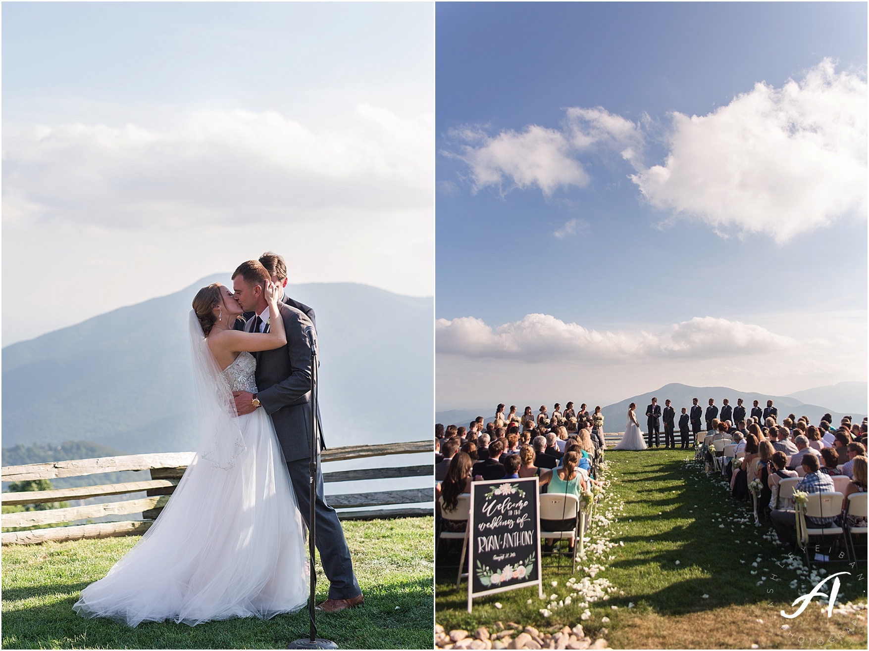 Wintergreen Resort Wedding || Elegant gray and green summer wedding || Ashley Eiban Photography || www.ashleyeiban.com