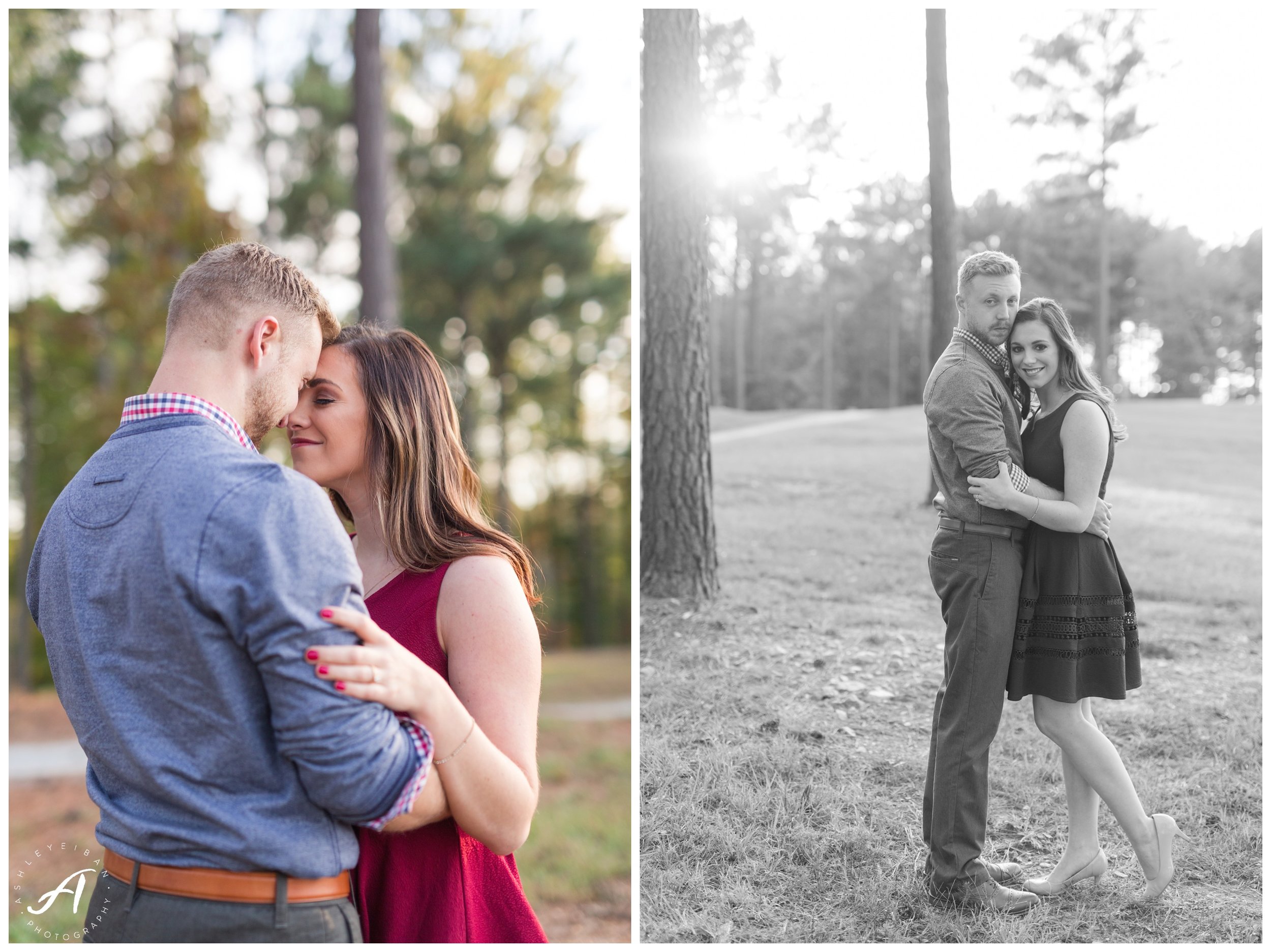 Mountain view fall engagement session at Sierra Vista in Lynchburg, Virginia || www.ashleyeiban.com