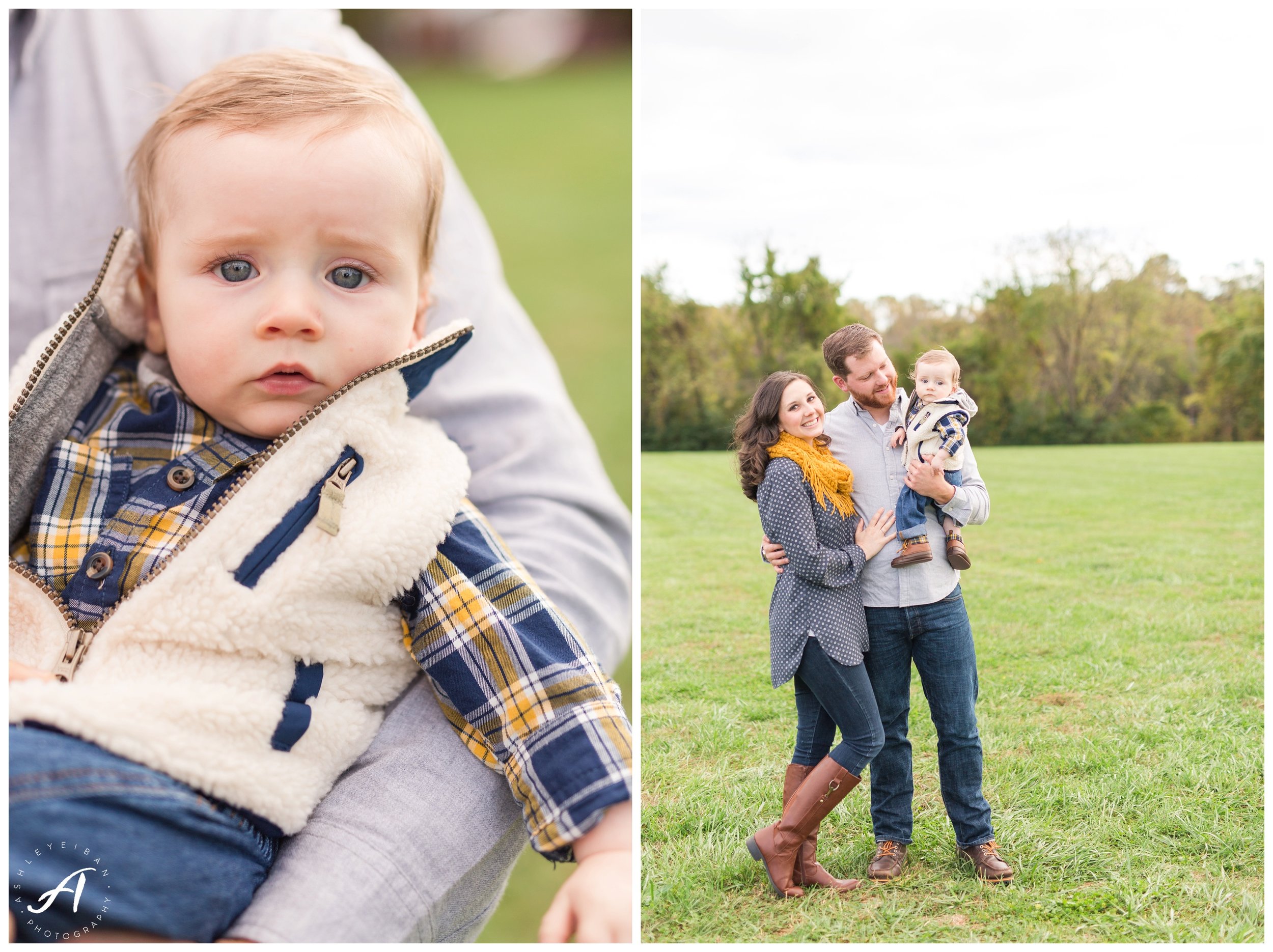 Lynchburg and Charlottesville Wedding and Portrait Photographer || Fall Family Photos by Ashley Eiban Photography || www.ashleyeiban.com