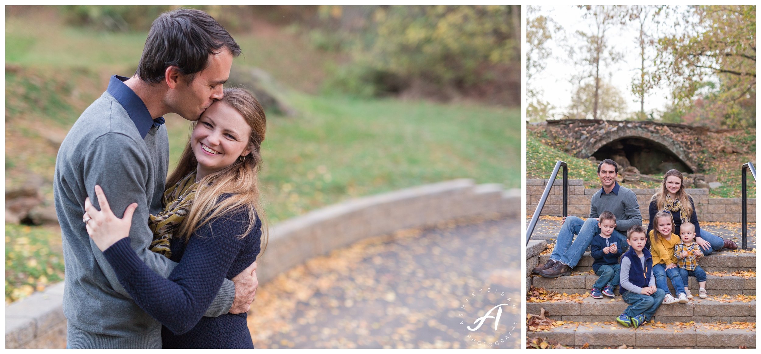 Lynchburg and Charlottesville Wedding Photographer || Fall family photos in Central Virginia || www.ashleyeiban.com