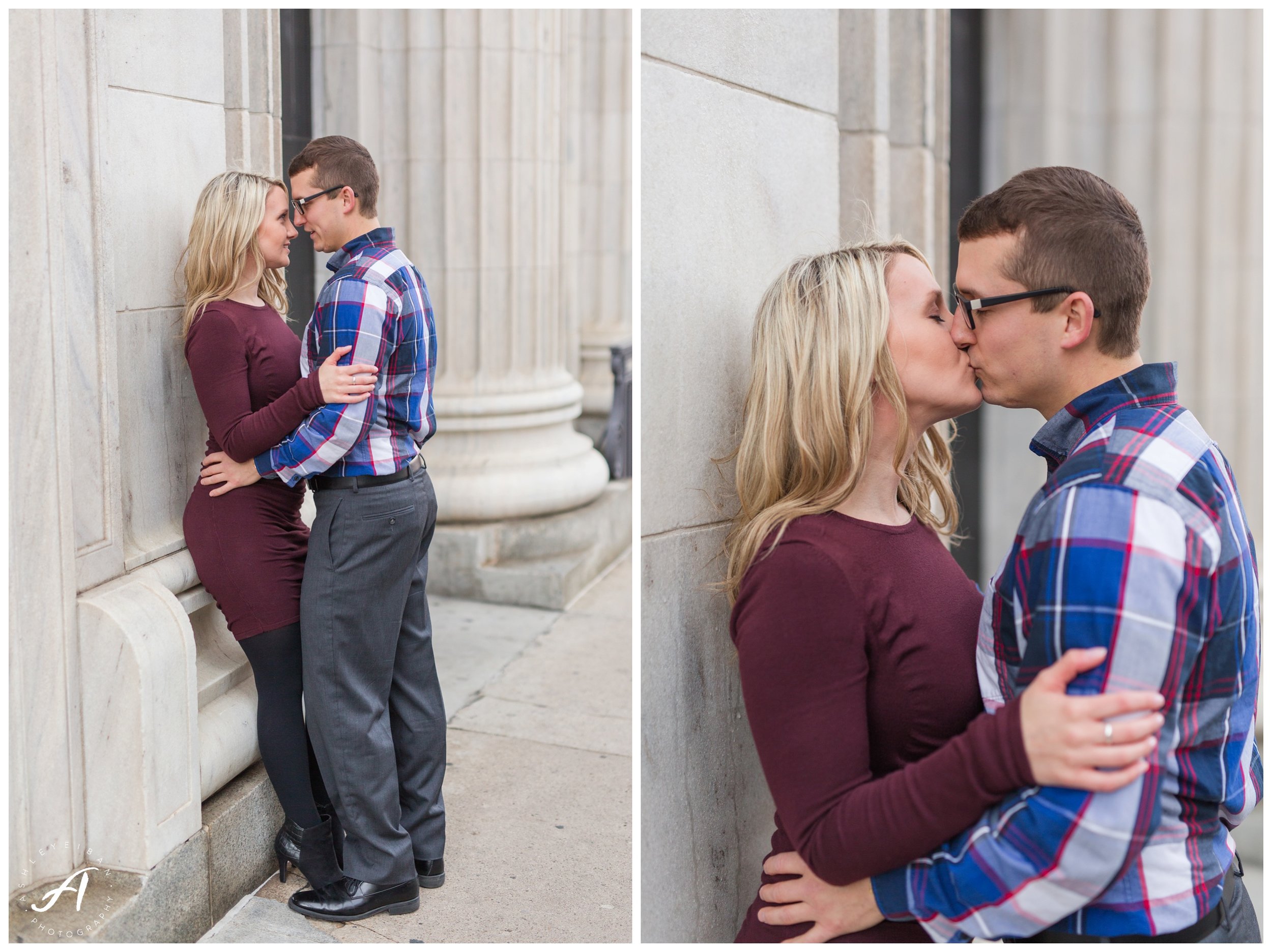 Downtown Roanoke Engagement Session || Central Virginia Wedding Photographer || www.ashleyeiban.com