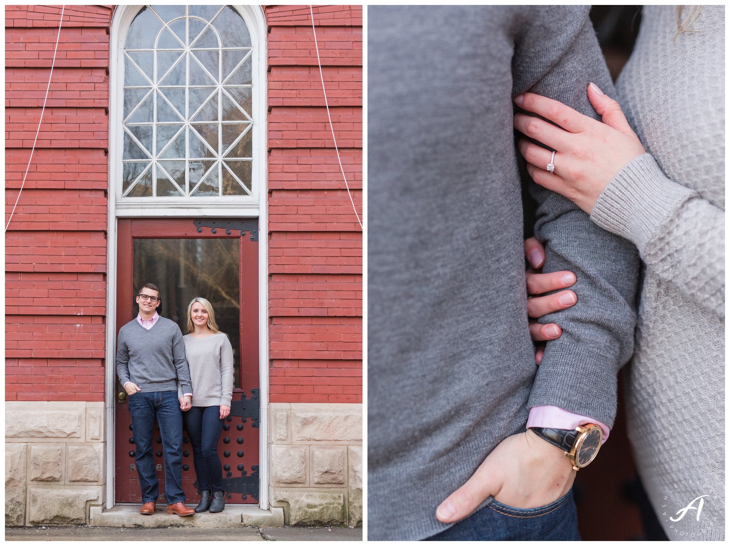 Downtown Roanoke Engagement Session || Central Virginia Wedding Photographer || www.ashleyeiban.com
