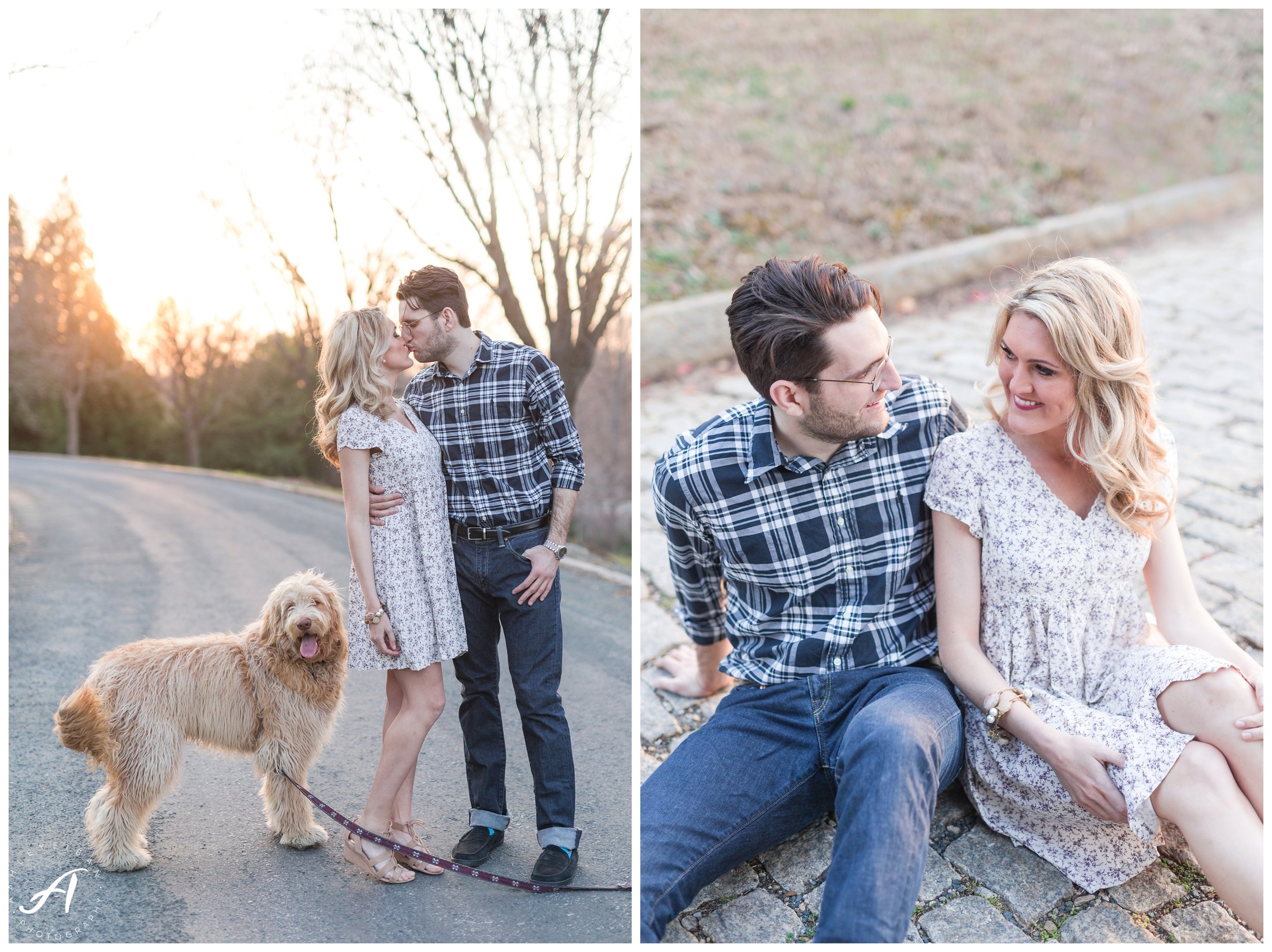 Charlottesville and Lynchburg wedding photographer || downtown lynchburg engagement session || Ashley Eiban Photography || www.ashleyeiban.com