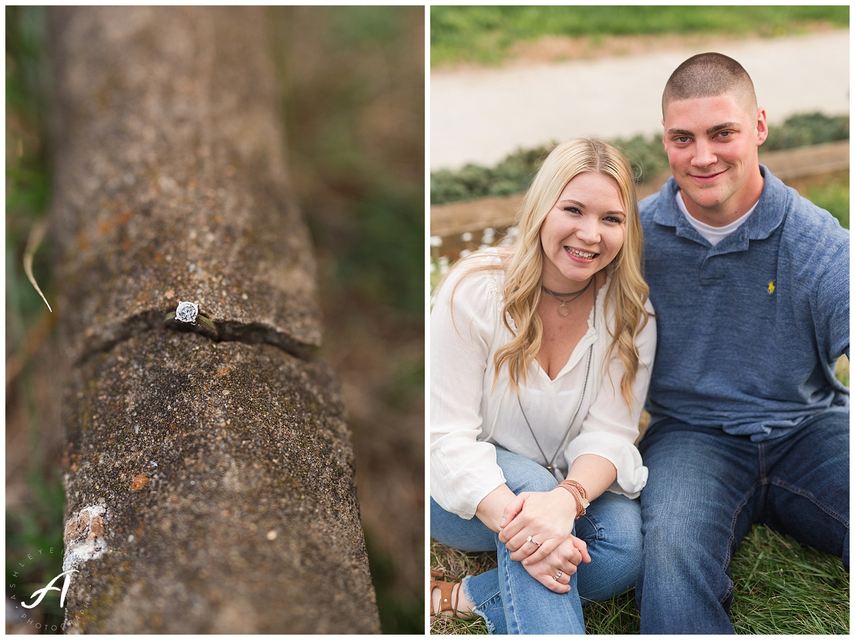 Charlottesville and Lynchburg Spring engagement session || Central VA Wedding Photographer || www.ashleyeiban.com