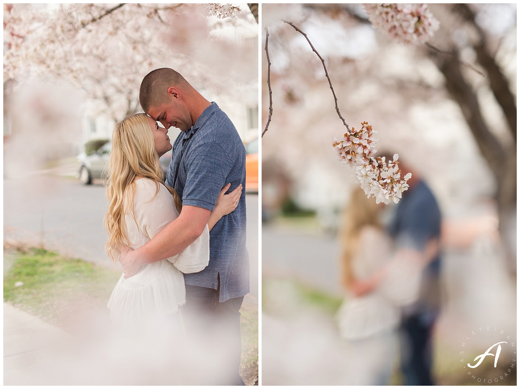 Charlottesville and Lynchburg Spring engagement session || Central VA Wedding Photographer || www.ashleyeiban.com