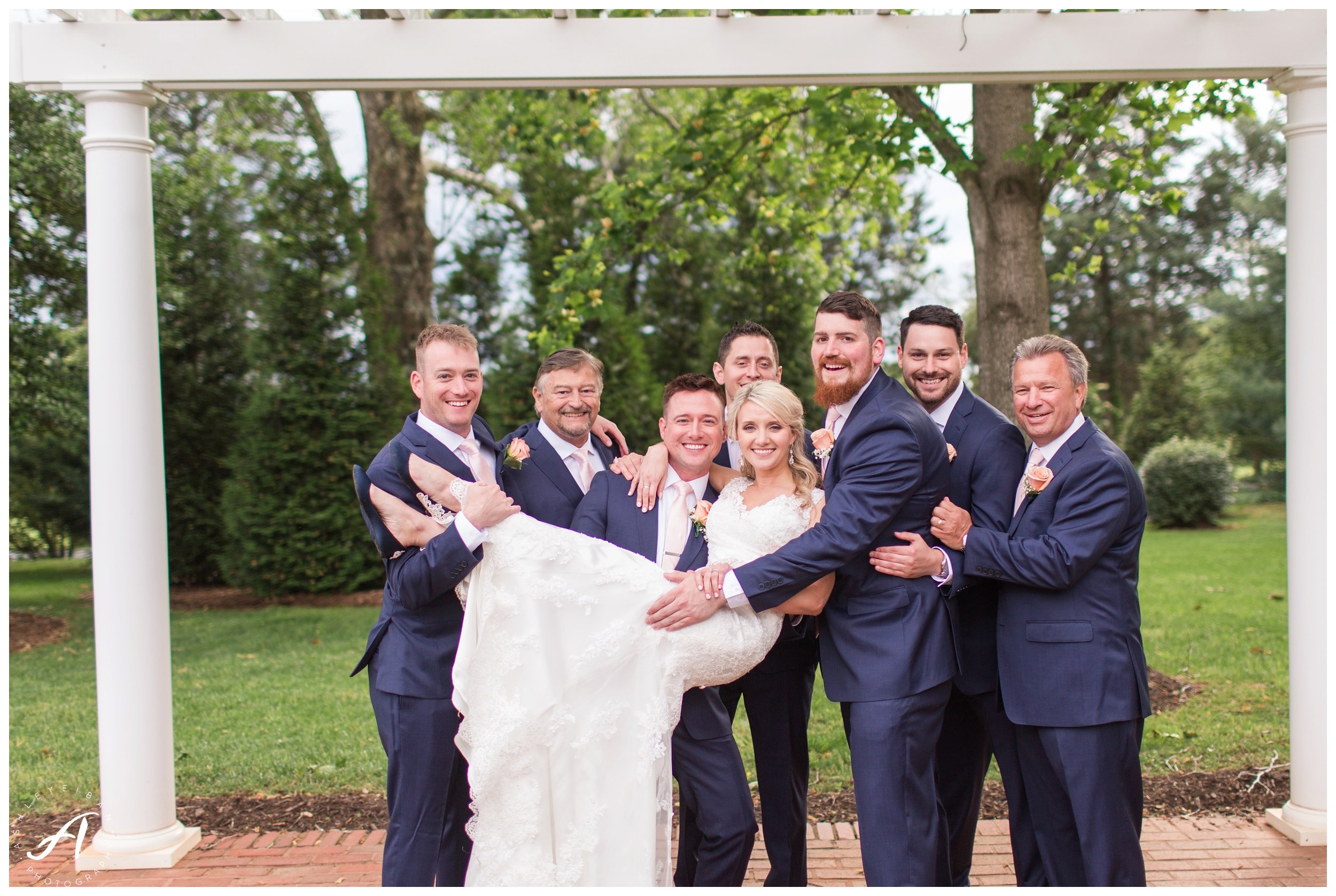 First Look moments || Spring Trivium Estate Wedding || blush and navy wedding || Ashley Eiban Photography || www.ashleyeiban.com