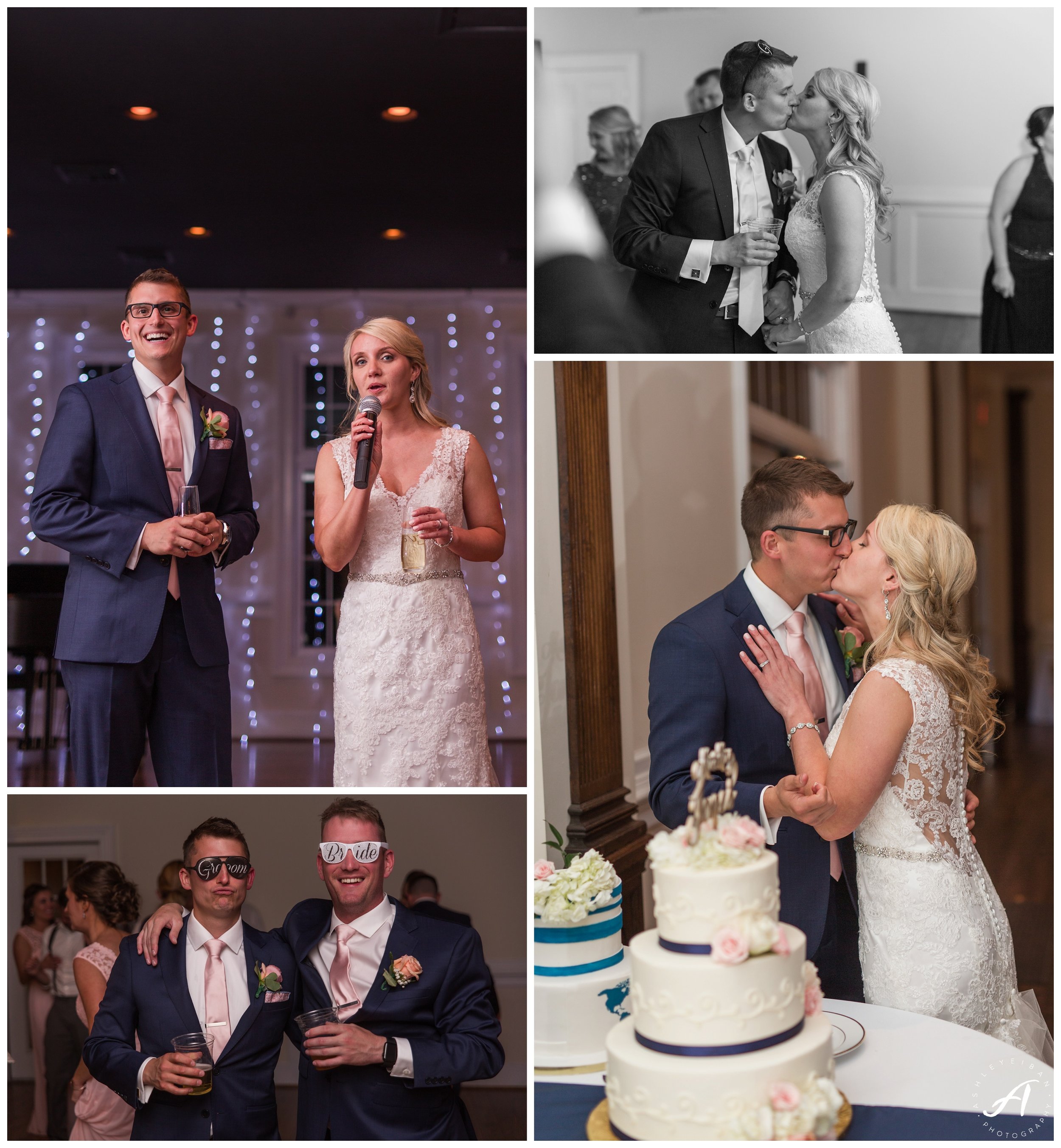 Sunset Portraits on a wedding day || Spring Trivium Estate Wedding || blush and navy wedding || Ashley Eiban Photography || www.ashleyeiban.com