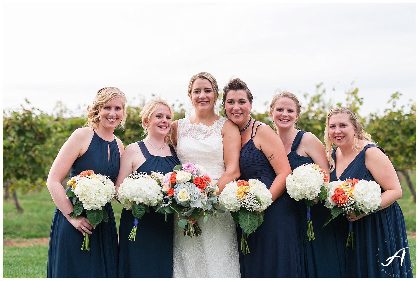 Keswick Vineyard Wedding Photographer || Charlottesville Winery Wedding Photographer || Central Virginia Fall Wedding || www.ashleyeiban.com