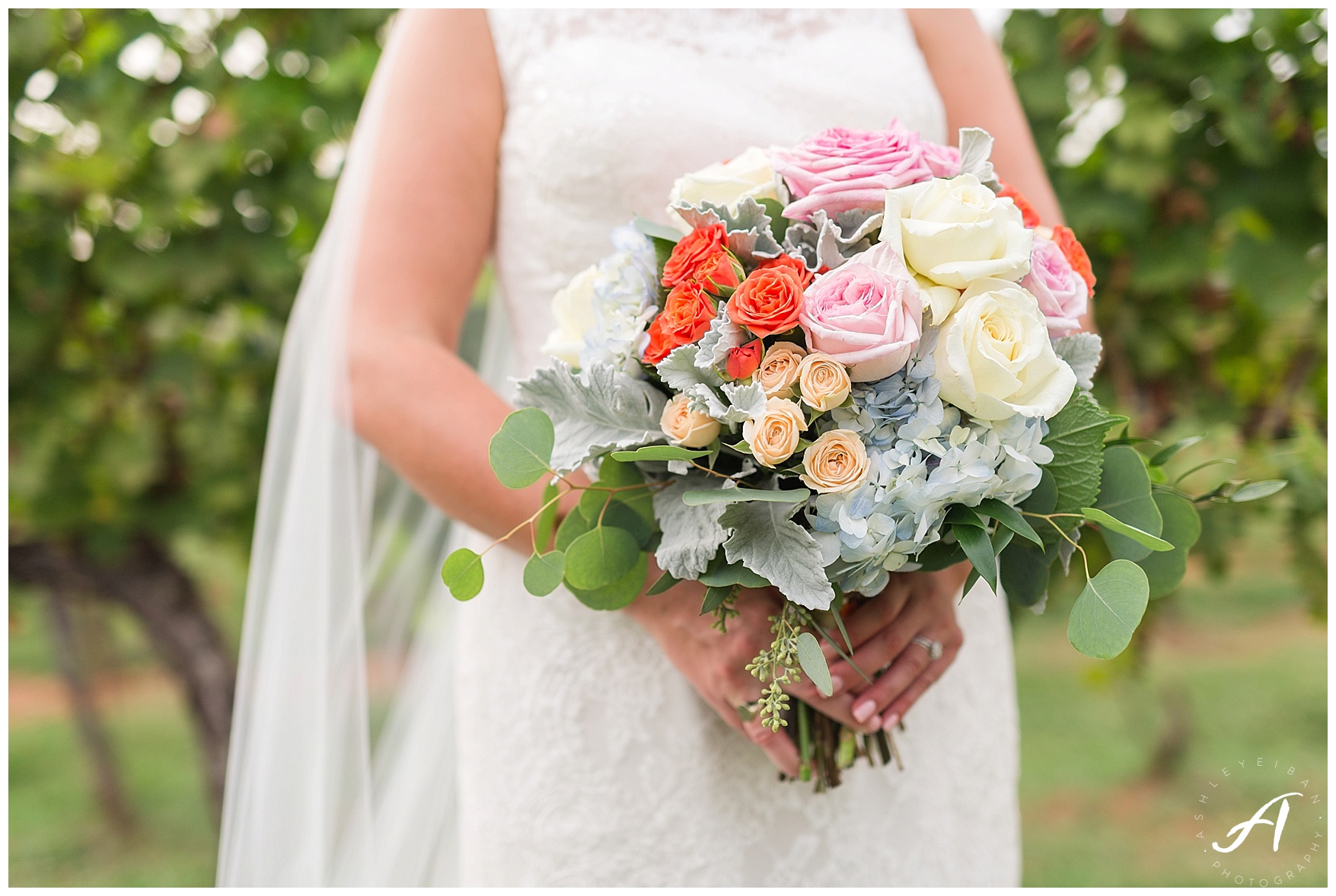 Keswick Vineyard Wedding Photographer || Charlottesville Winery Wedding Photographer || Central Virginia Fall Wedding || www.ashleyeiban.com