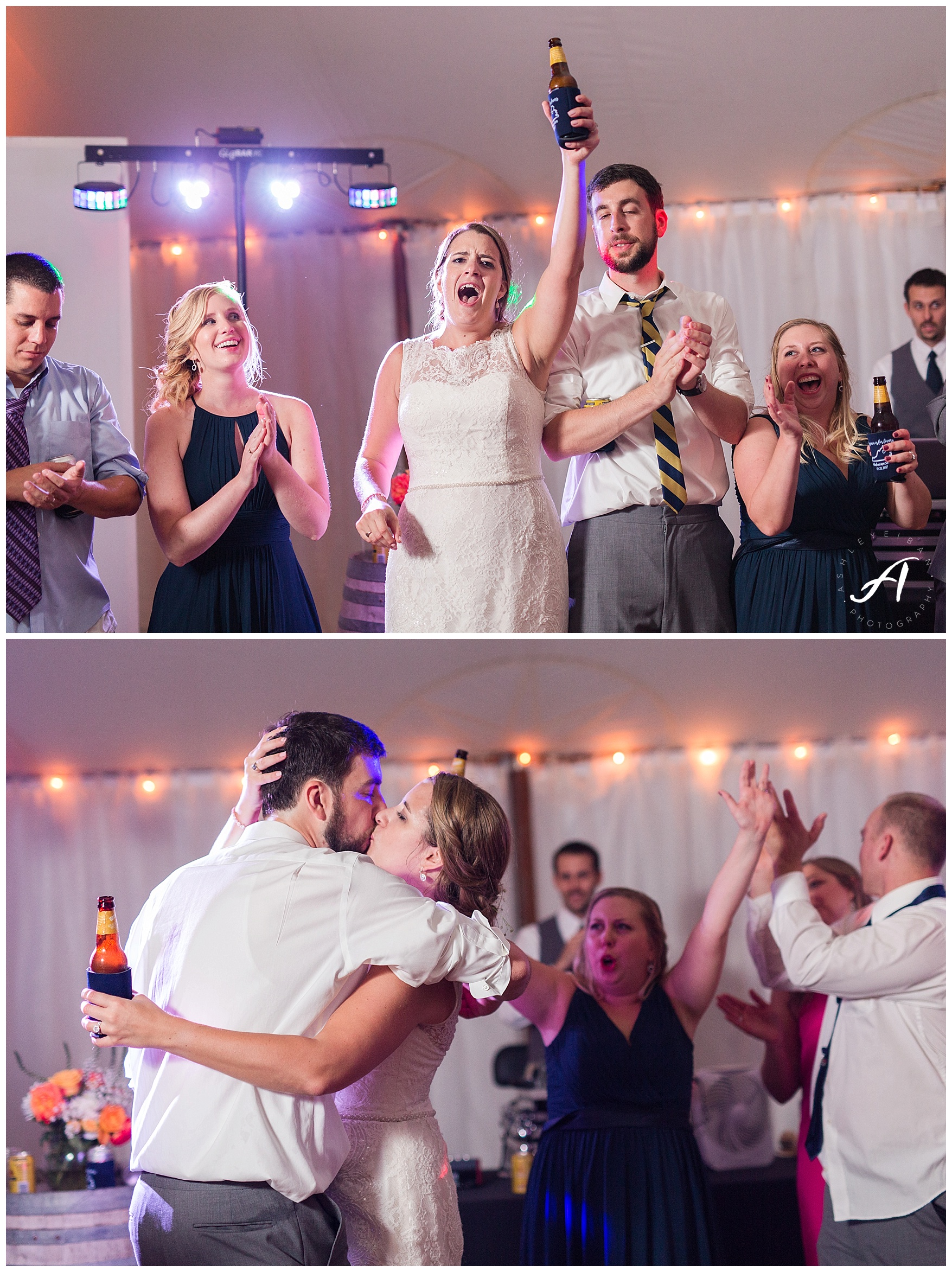Keswick Vineyard Wedding Photographer || Charlottesville Winery Wedding Photographer || Central Virginia Fall Wedding || www.ashleyeiban.com