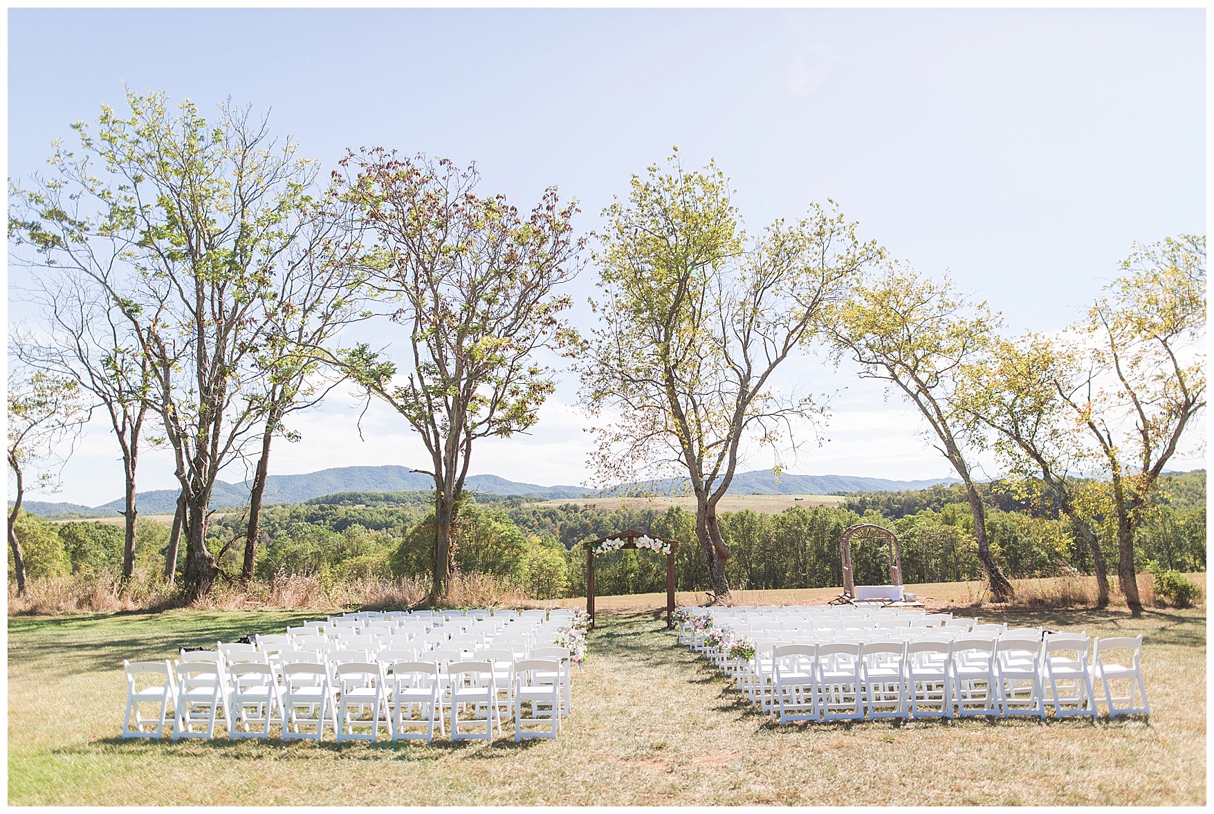 Outdoor Mountain View Wedding || On the Glen at Glenburn Farms Wedding || www.ashleyeiban.com