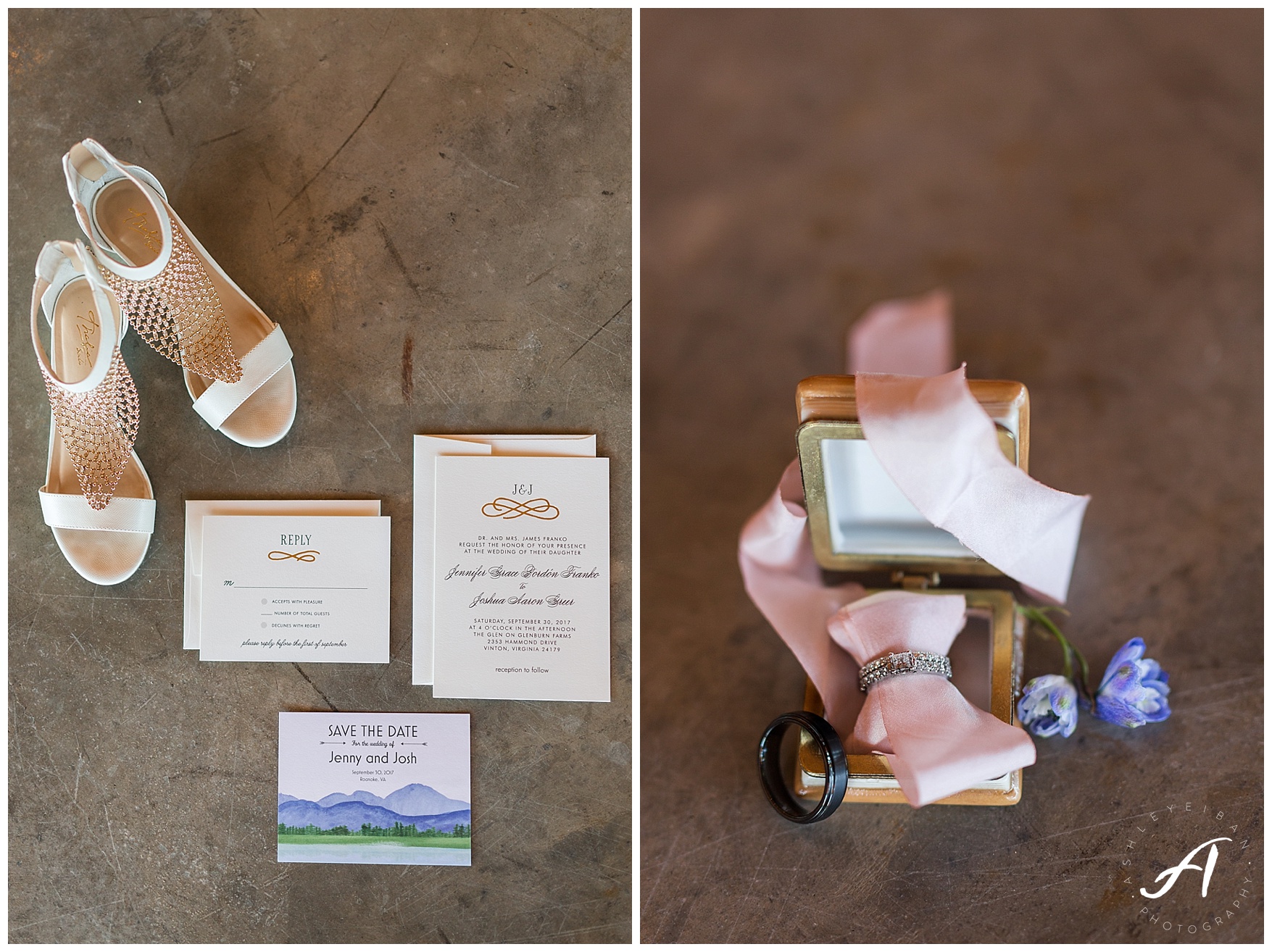 Outdoor Mountain View Wedding || On the Glen at Glenburn Farms Wedding || www.ashleyeiban.com