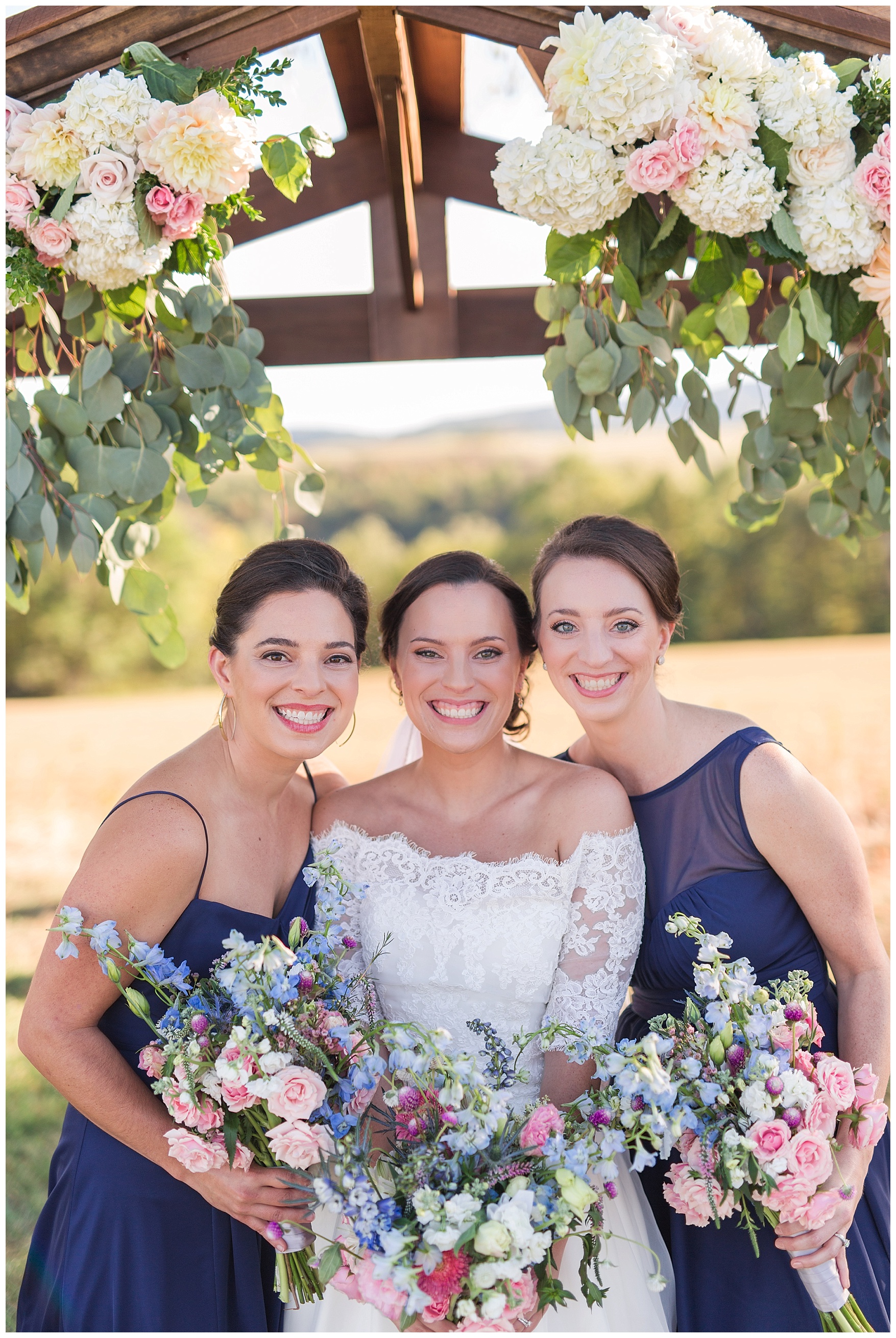 Outdoor Mountain View Wedding || On the Glen at Glenburn Farms Wedding || www.ashleyeiban.com