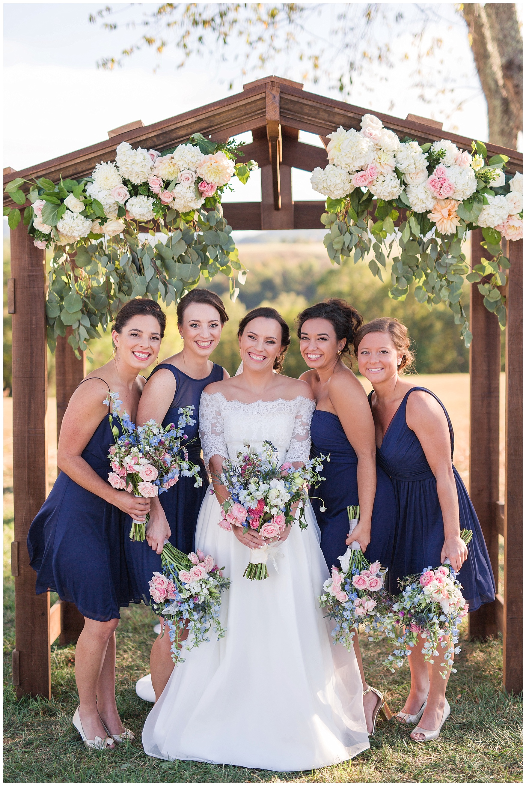 Outdoor Mountain View Wedding || On the Glen at Glenburn Farms Wedding || www.ashleyeiban.com