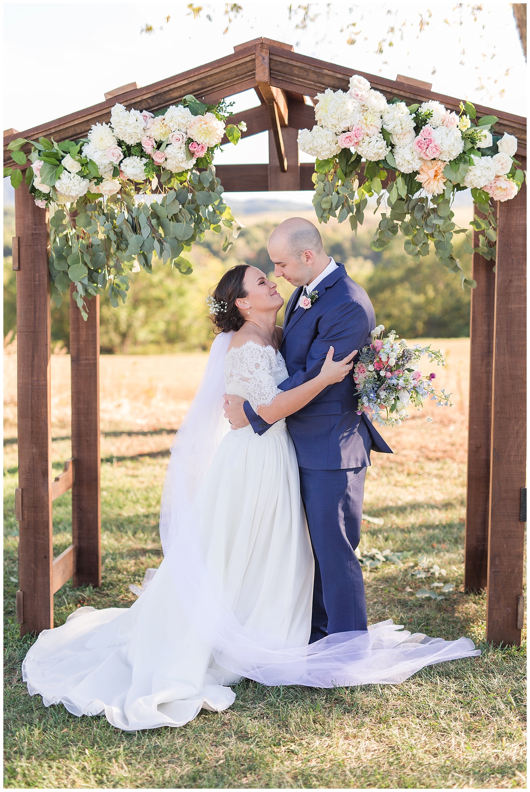 Outdoor Mountain View Wedding || On the Glen at Glenburn Farms Wedding || www.ashleyeiban.com