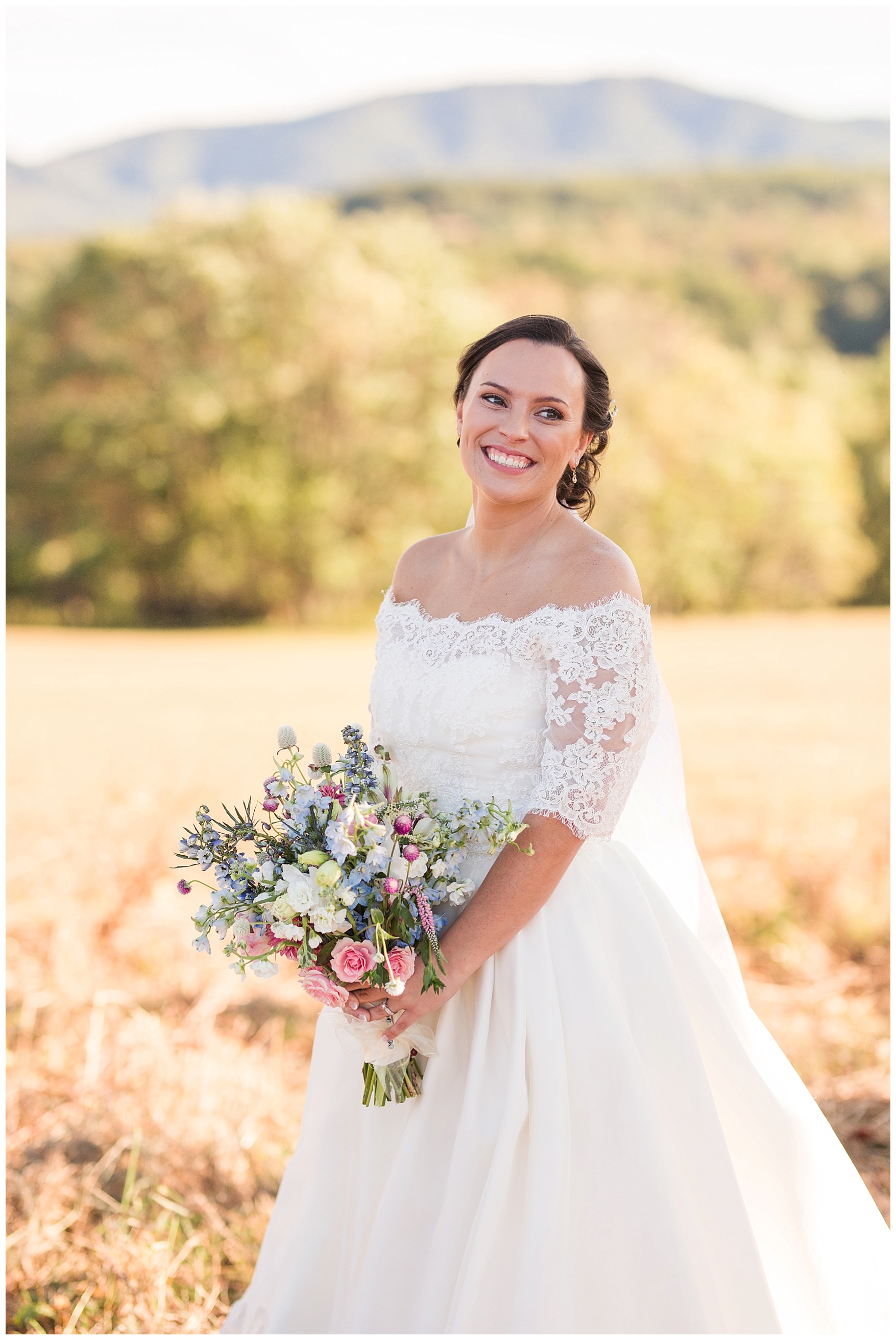Outdoor Mountain View Wedding || On the Glen at Glenburn Farms Wedding || www.ashleyeiban.com