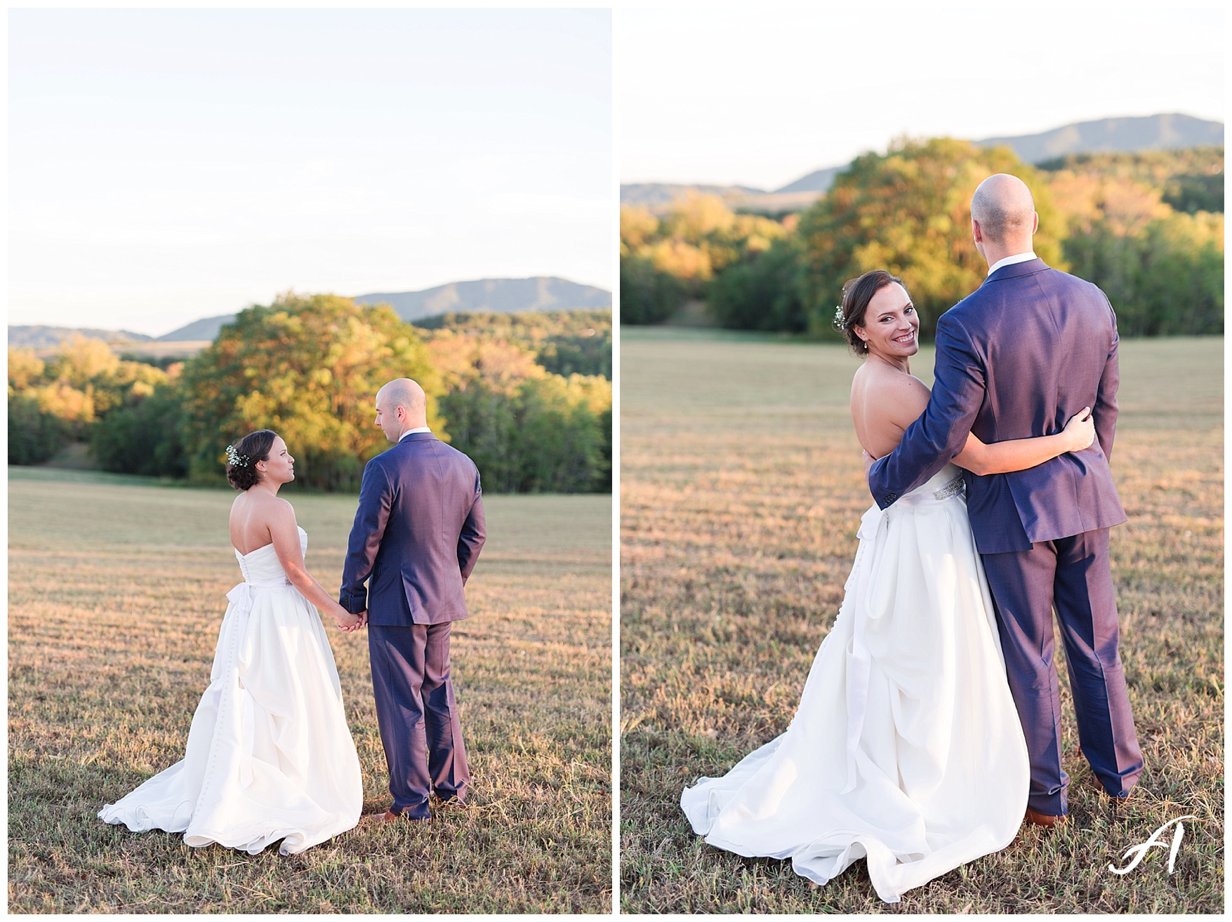 Outdoor Mountain View Wedding || On the Glen at Glenburn Farms Wedding || www.ashleyeiban.com