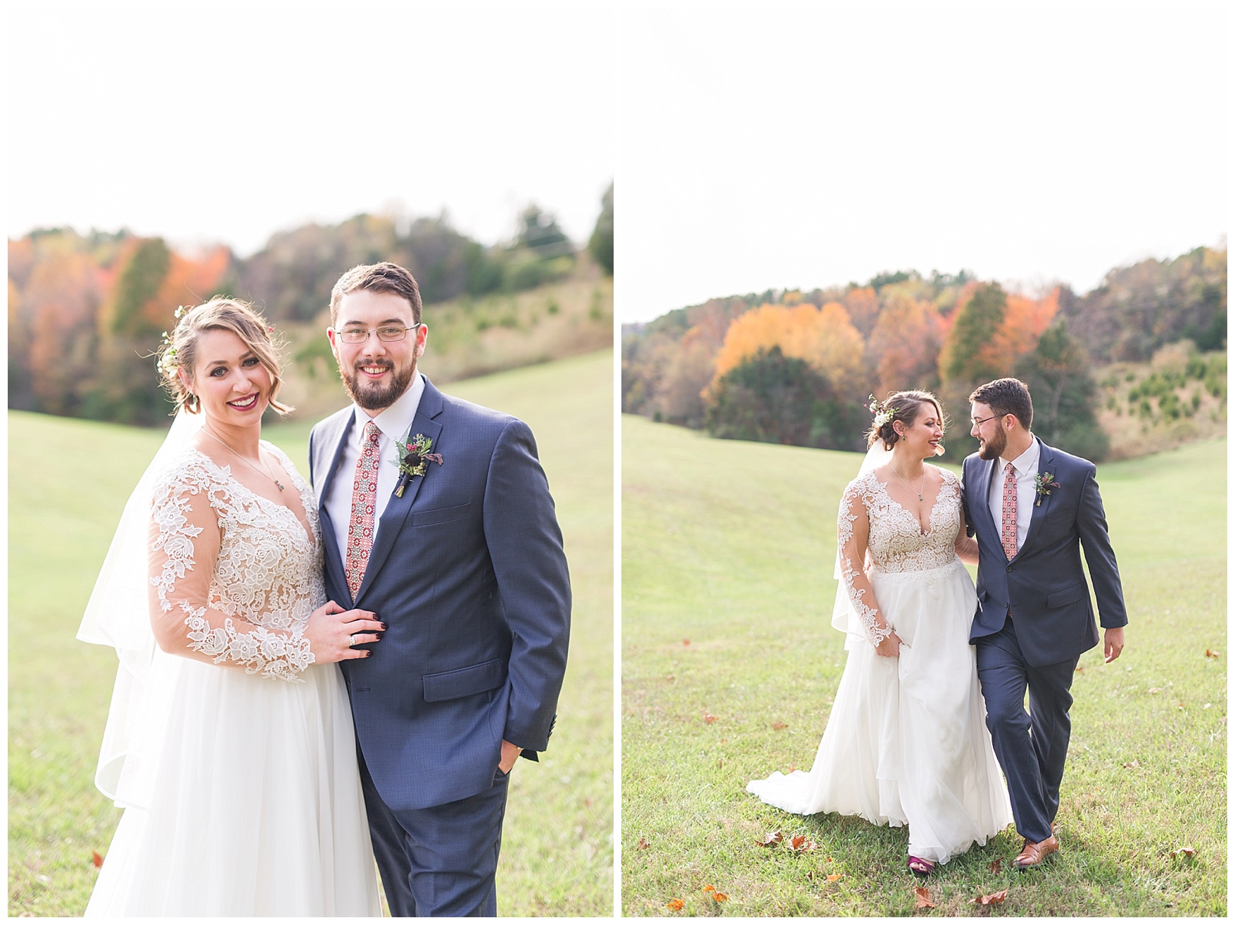 Lynchburg and Charlottesville Wedding Photographer || Fall Wedding at The Trivium Estate in Forest, Virginia || www.ashleyeiban.com