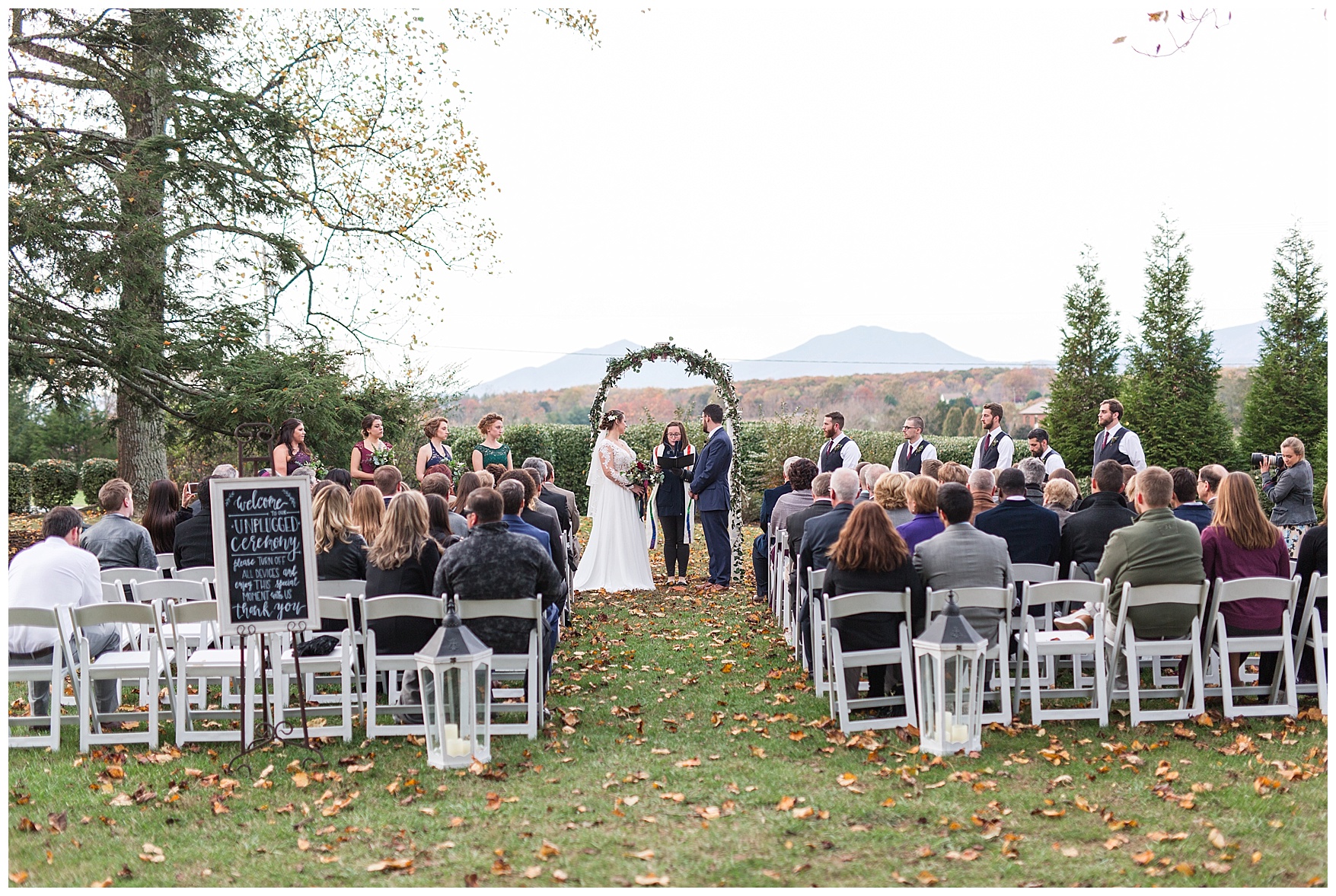 Lynchburg and Charlottesville Wedding Photographer || Fall Wedding at The Trivium Estate in Forest, Virginia || www.ashleyeiban.com