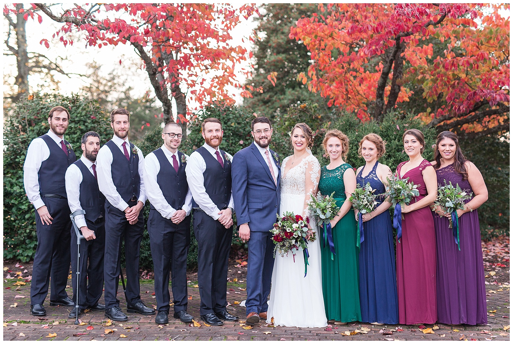 Lynchburg and Charlottesville Wedding Photographer || Fall Wedding at The Trivium Estate in Forest, Virginia || www.ashleyeiban.com