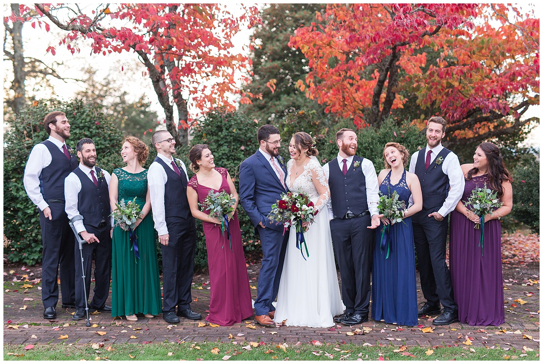 Lynchburg and Charlottesville Wedding Photographer || Fall Wedding at The Trivium Estate in Forest, Virginia || www.ashleyeiban.com