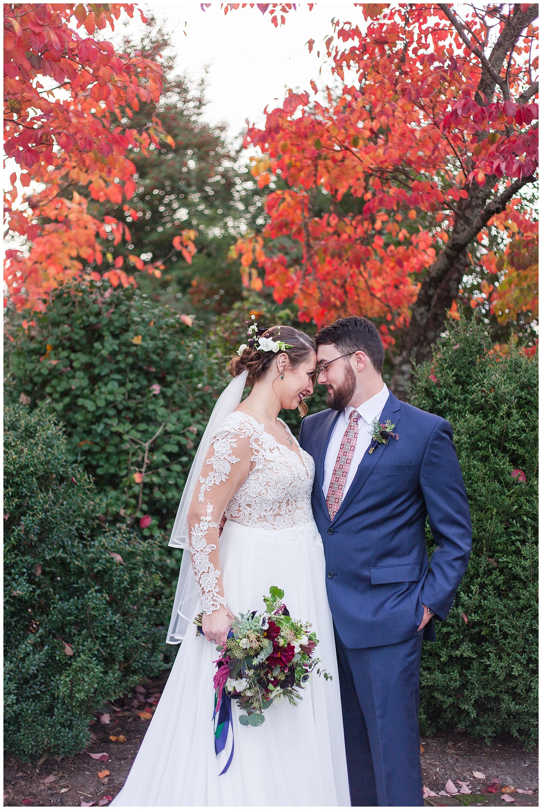 Lynchburg and Charlottesville Wedding Photographer || Fall Wedding at The Trivium Estate in Forest, Virginia || www.ashleyeiban.com