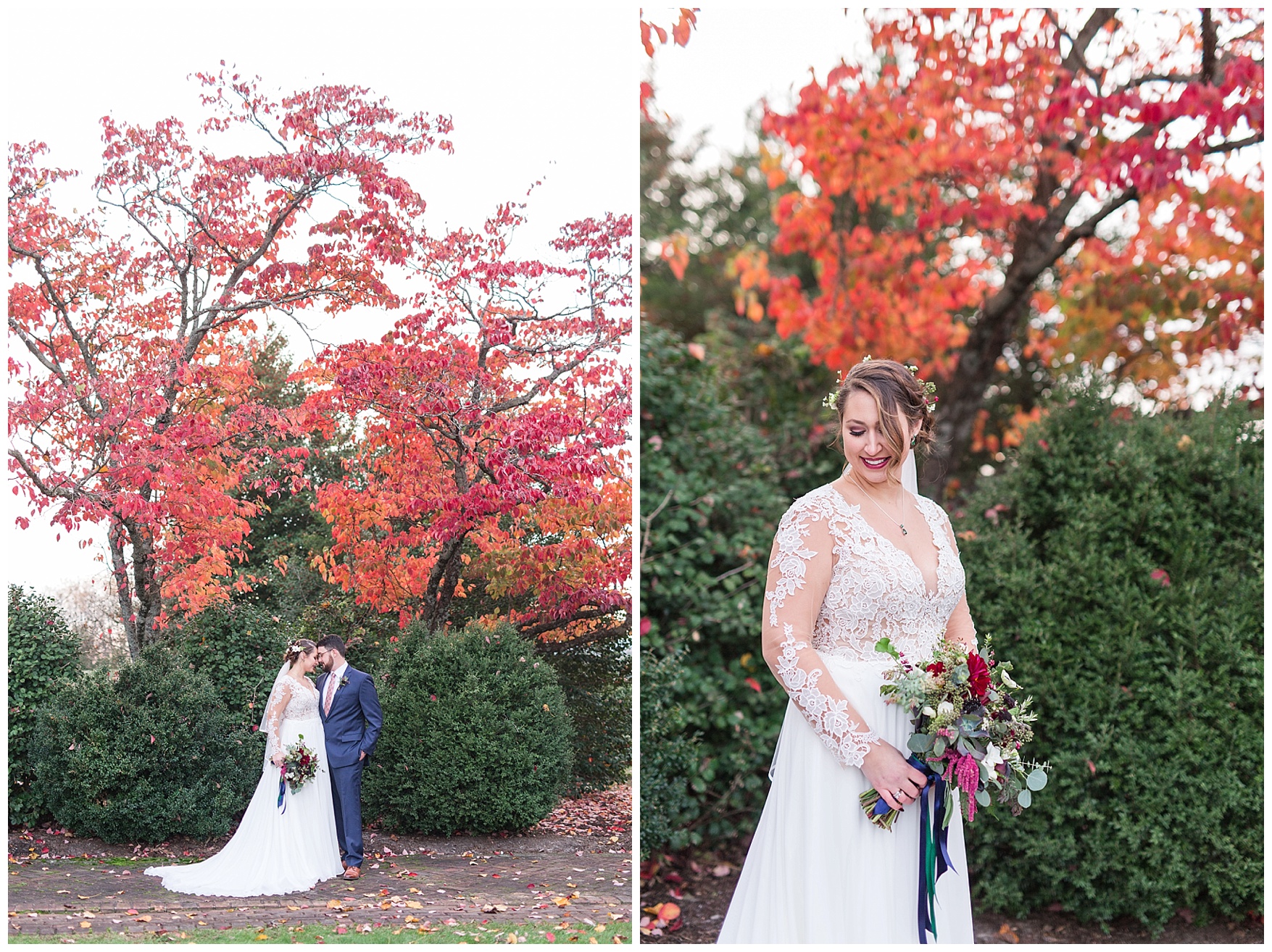 Lynchburg and Charlottesville Wedding Photographer || Fall Wedding at The Trivium Estate in Forest, Virginia || www.ashleyeiban.com