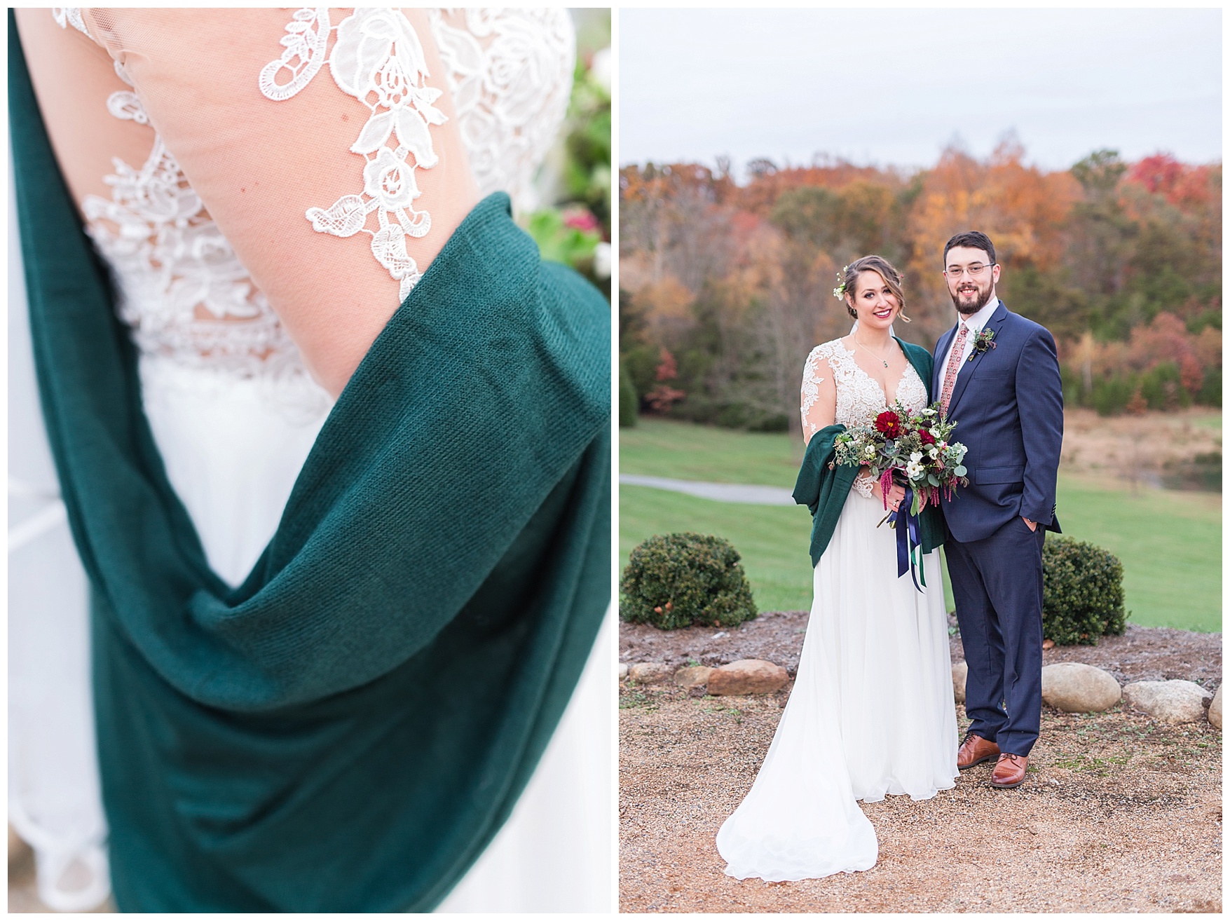 Lynchburg and Charlottesville Wedding Photographer || Fall Wedding at The Trivium Estate in Forest, Virginia || www.ashleyeiban.com