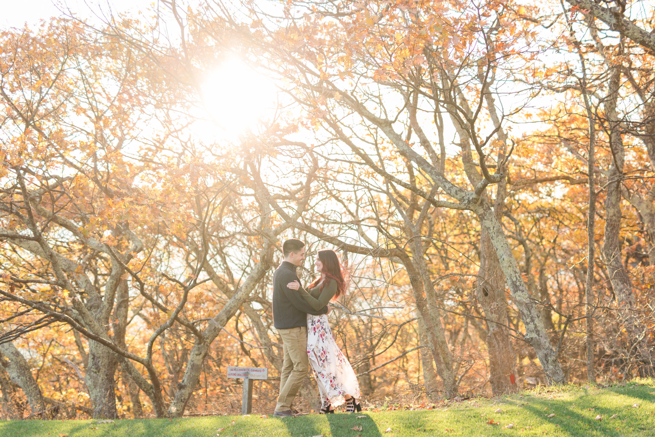 Fall engagement session at the Wintergreen Resort || Lynchburg and Charlottesville Wedding and Portrait Photographer || www.ashleyeiban.com