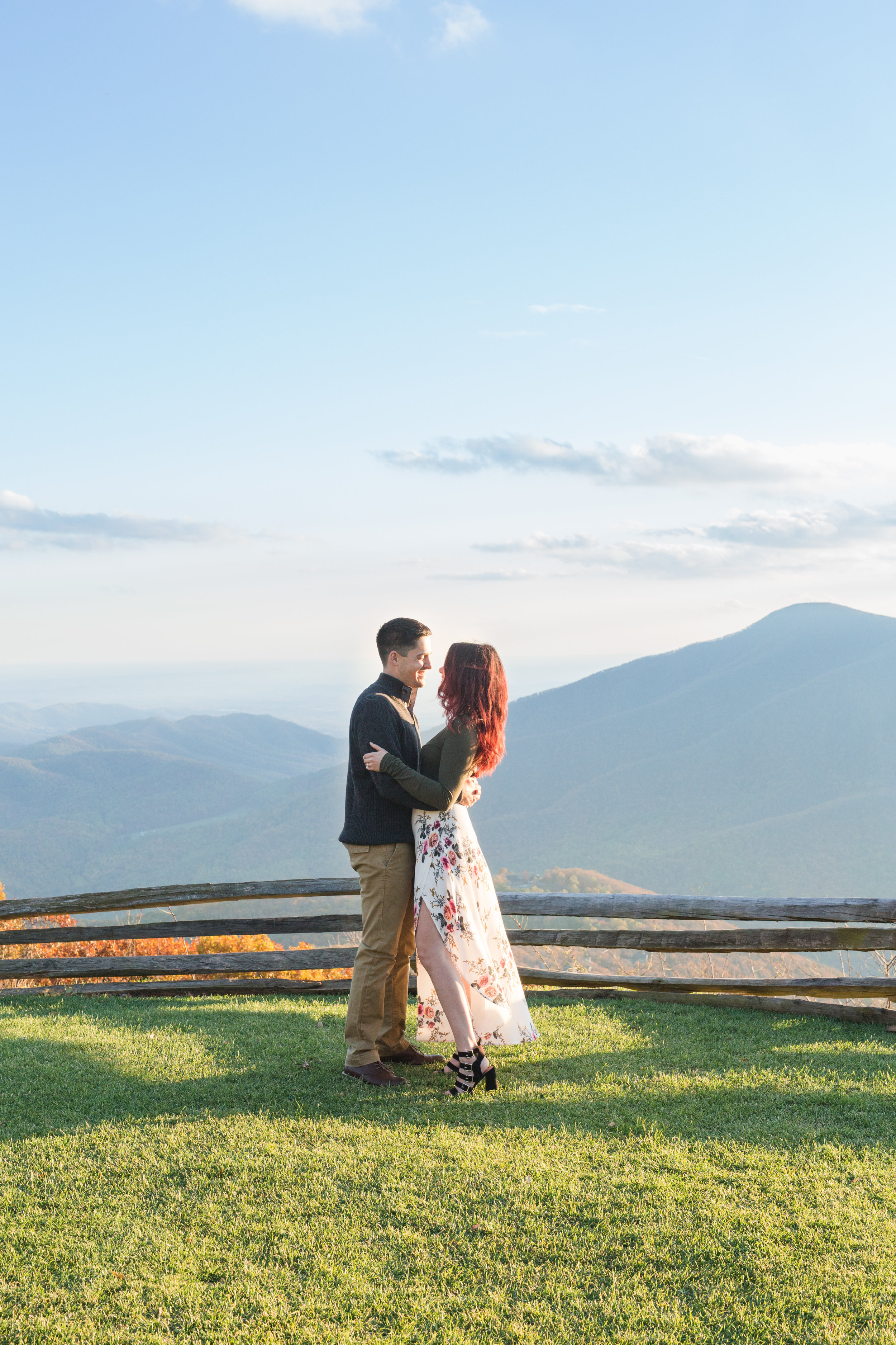 Fall engagement session at the Wintergreen Resort || Lynchburg and Charlottesville Wedding and Portrait Photographer || www.ashleyeiban.com