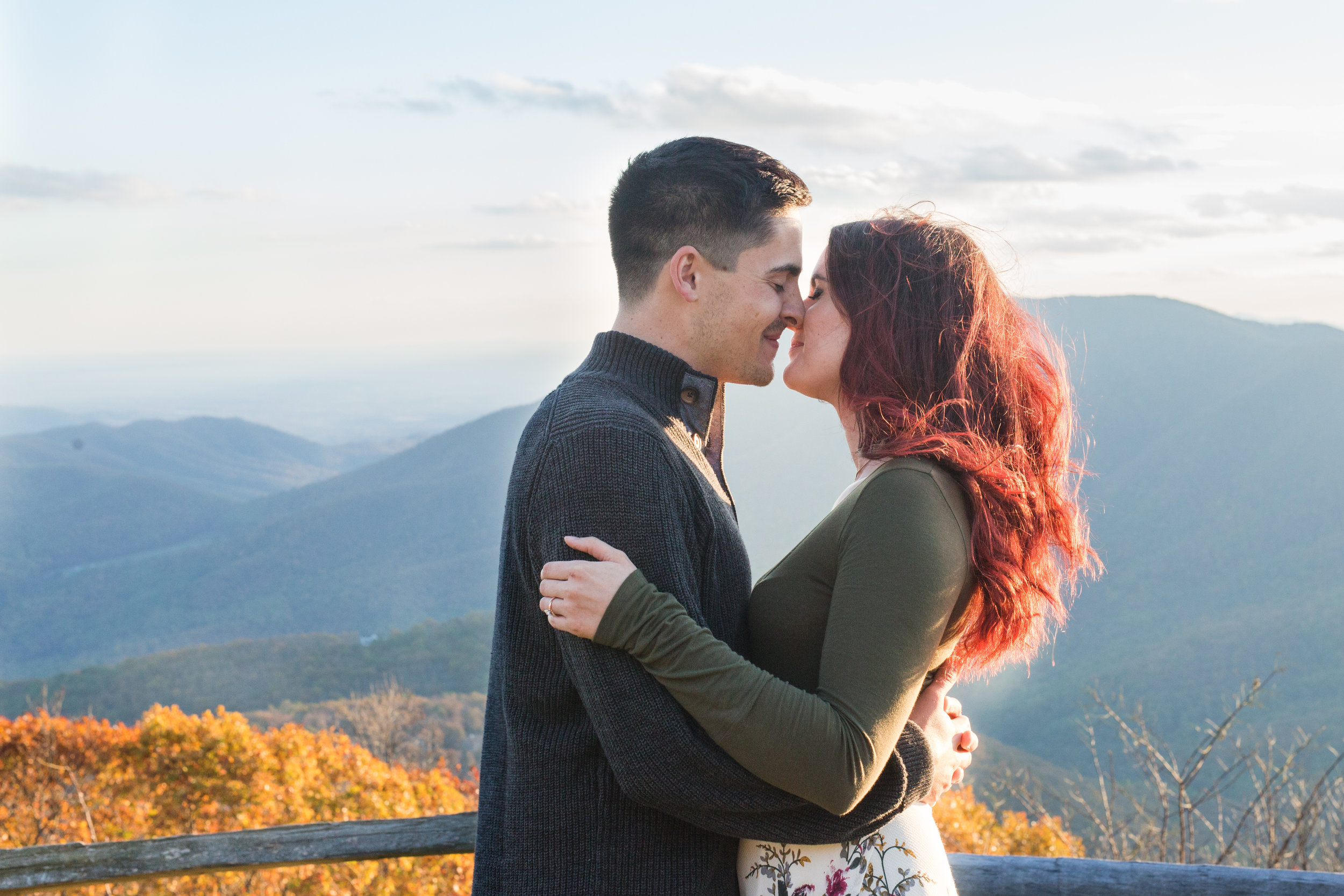 Fall engagement session at the Wintergreen Resort || Lynchburg and Charlottesville Wedding and Portrait Photographer || www.ashleyeiban.com