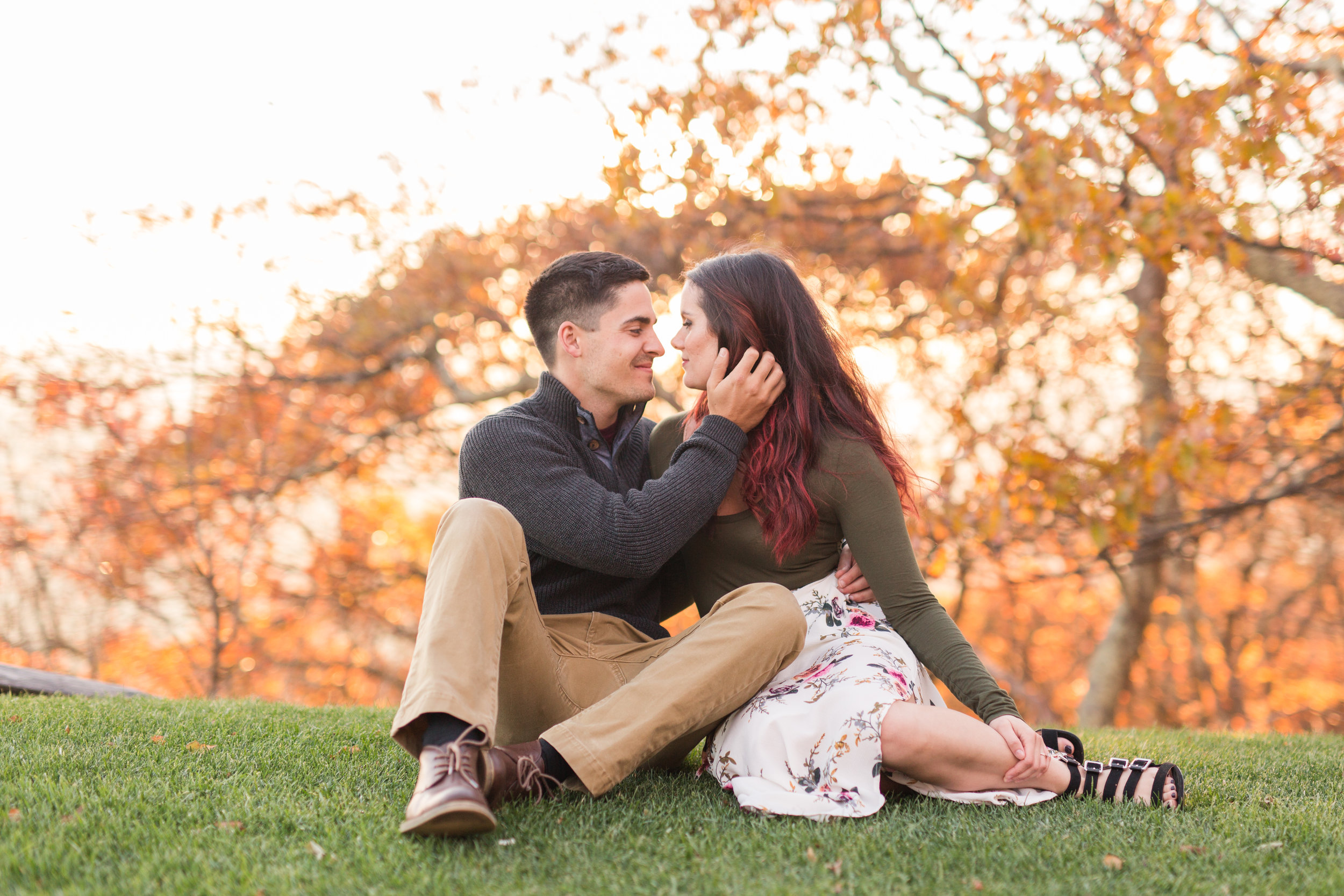 Fall engagement session at the Wintergreen Resort || Lynchburg and Charlottesville Wedding and Portrait Photographer || www.ashleyeiban.com