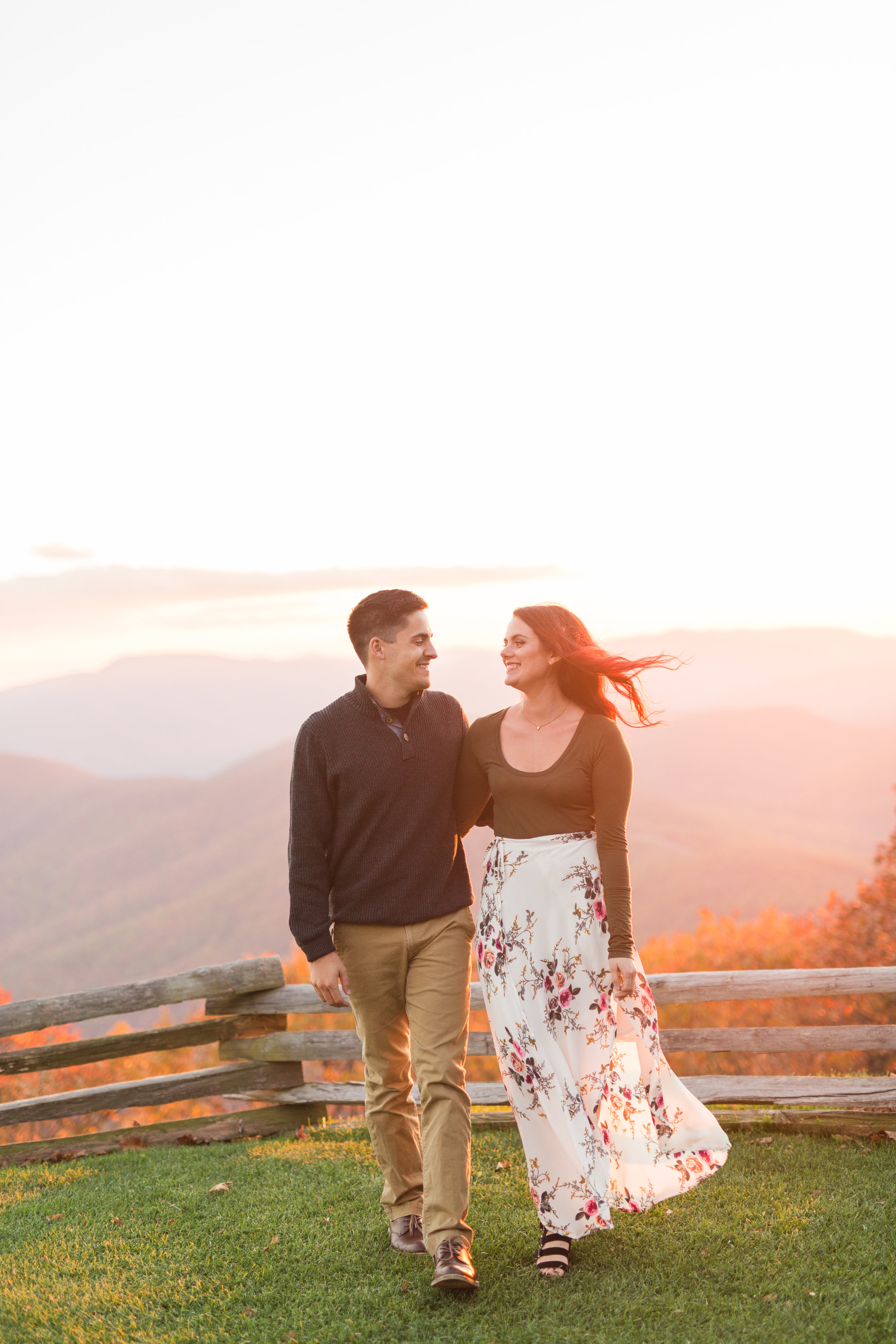 Fall engagement session at the Wintergreen Resort || Lynchburg and Charlottesville Wedding and Portrait Photographer || www.ashleyeiban.com