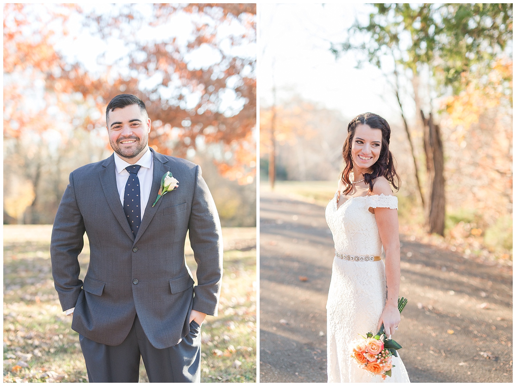 Fall elopement in Lynchburg, Virginia || Central Virginia Wedding Photographer || www.ashleyeiban.com