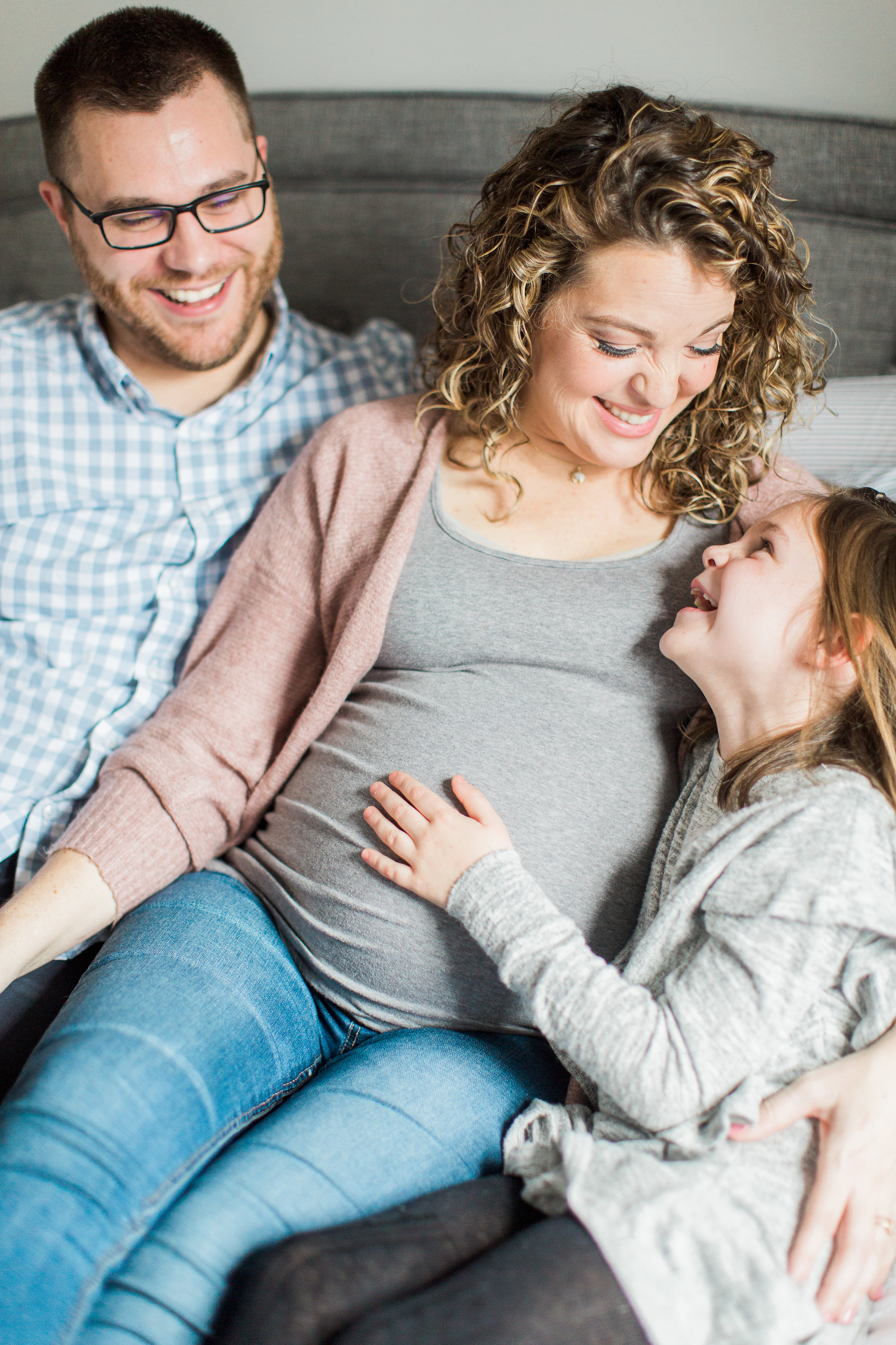 In Home Maternity and Family Photo Session || Lynchburg Virginia Photographer