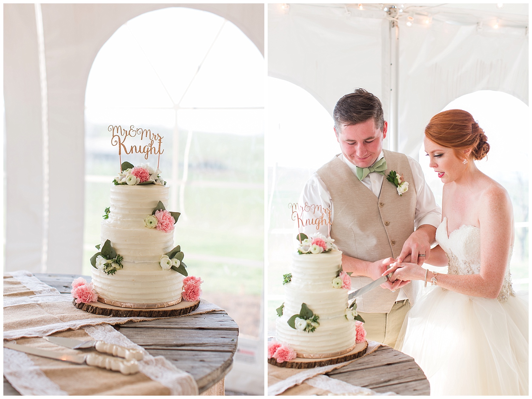 Tent Reception Photos at On the Sunny Slope Farm Wedding || Harrisonburg, Virginia Wedding Photographer || Lynchburg VA Photographer