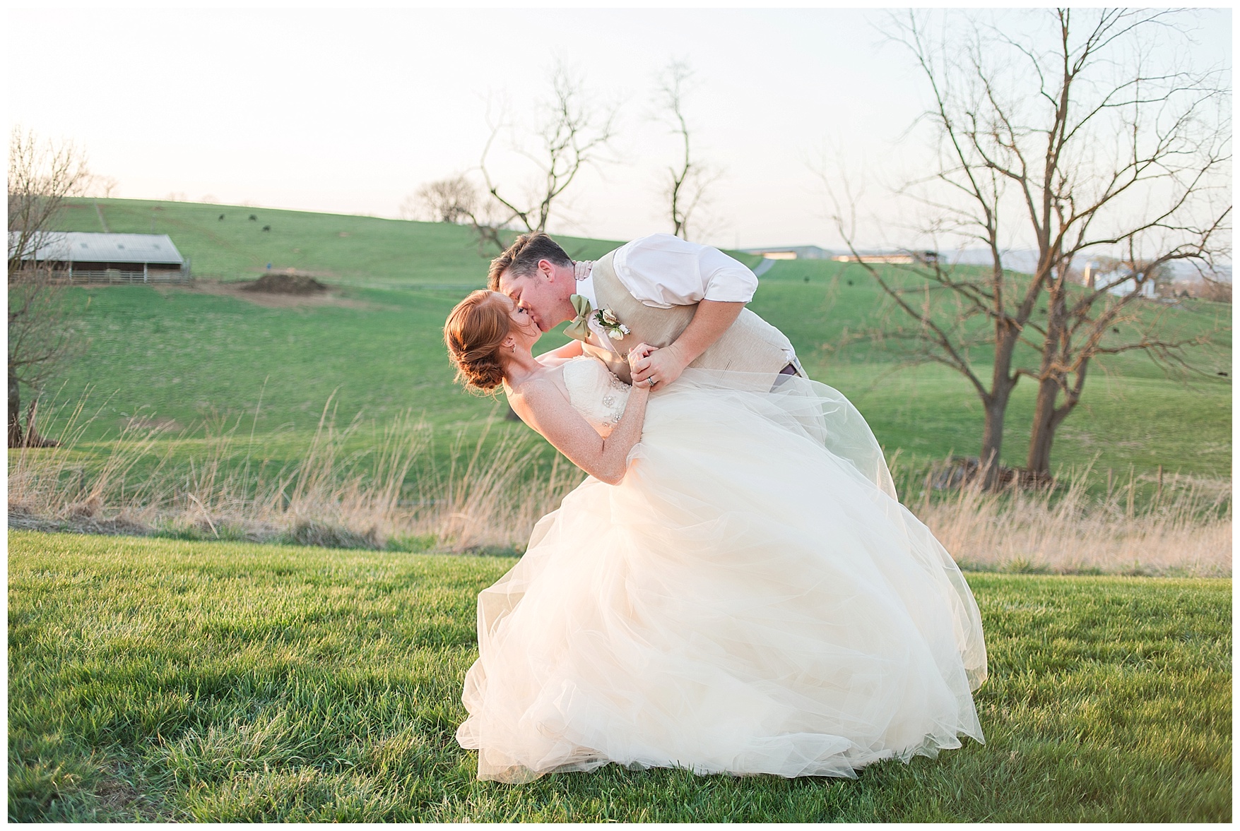 Sunset Photos at On the Sunny Slope Farm Wedding || Harrisonburg, Virginia Wedding Photographer || Lynchburg VA Photographer