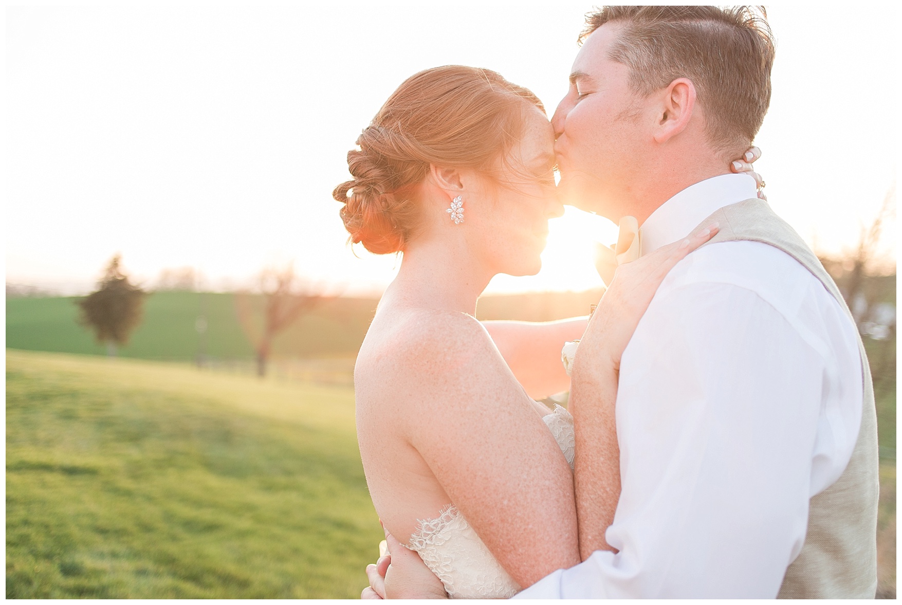 Sunset Photos at On the Sunny Slope Farm Wedding || Harrisonburg, Virginia Wedding Photographer || Lynchburg VA Photographer