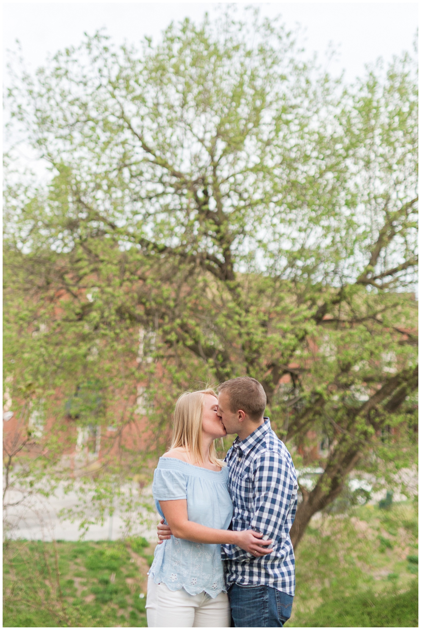 Downtown Lynchburg Engagement Session || Spring Bloom Engagement || Ashley Eiban Photography