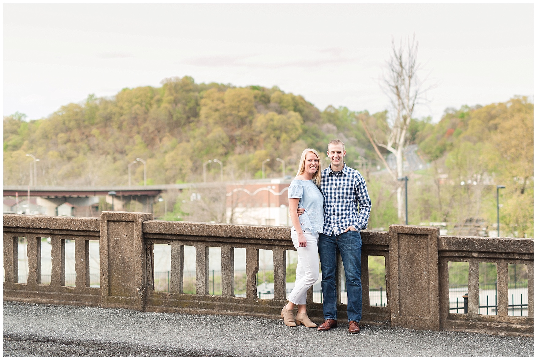 Downtown Lynchburg Engagement Session || Spring Bloom Engagement || Ashley Eiban Photography 