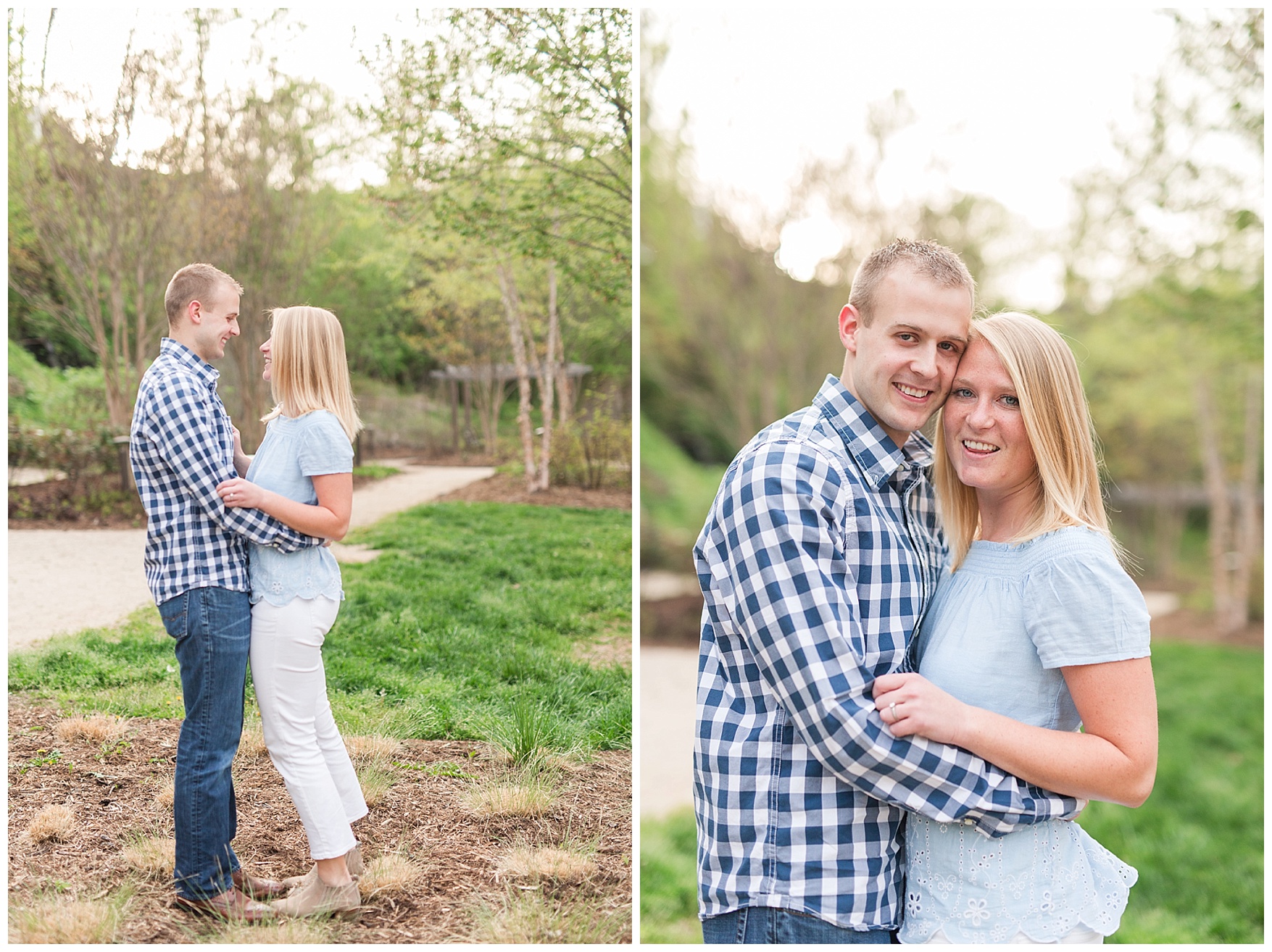 Downtown Lynchburg Engagement Session || Spring Bloom Engagement || Ashley Eiban Photography 