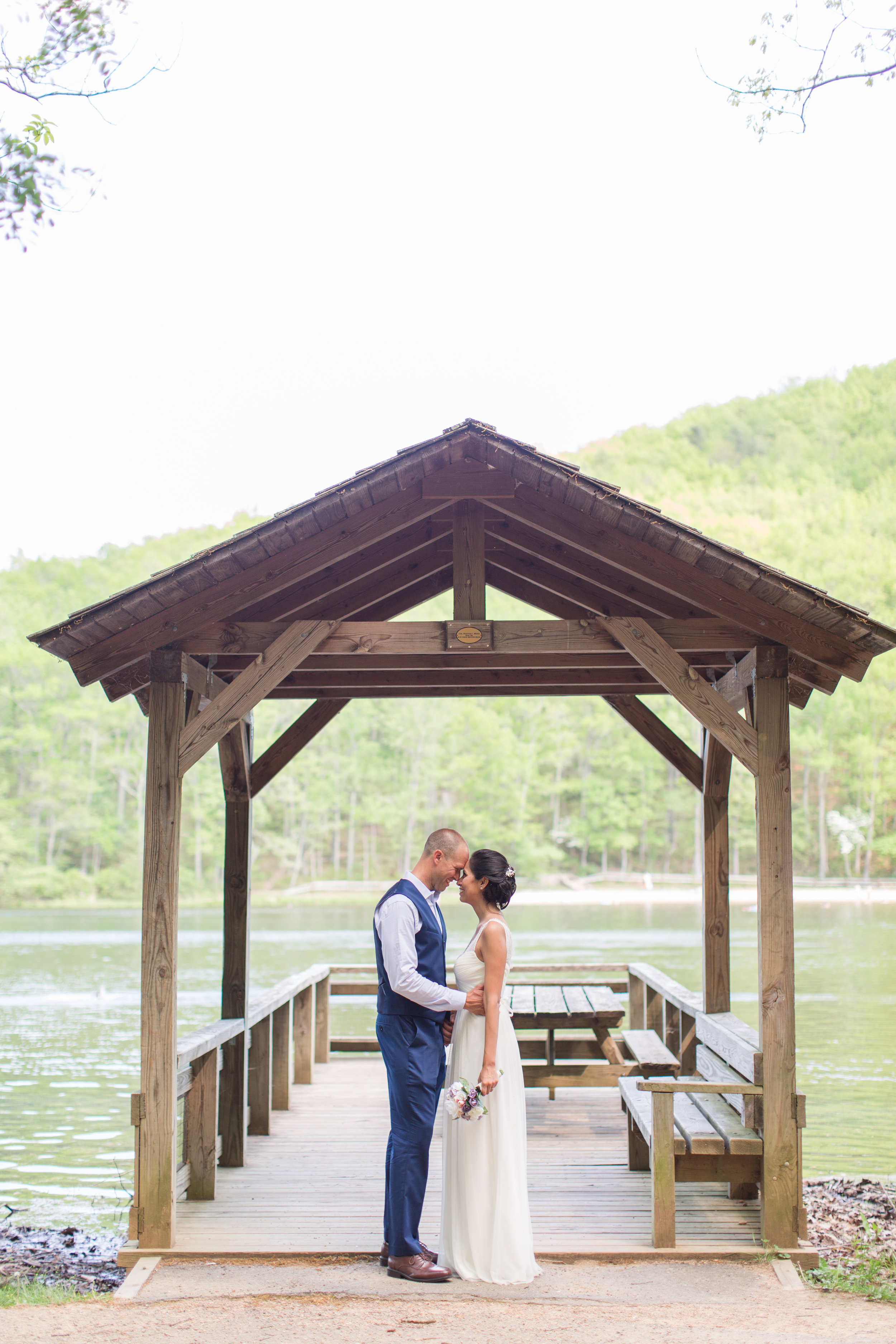 Sherando Lake Wedding || Intimate elopement style wedding in Central Virginia || Lynchburg, Virginia Wedding Photographer || www.ashleyeiban.com