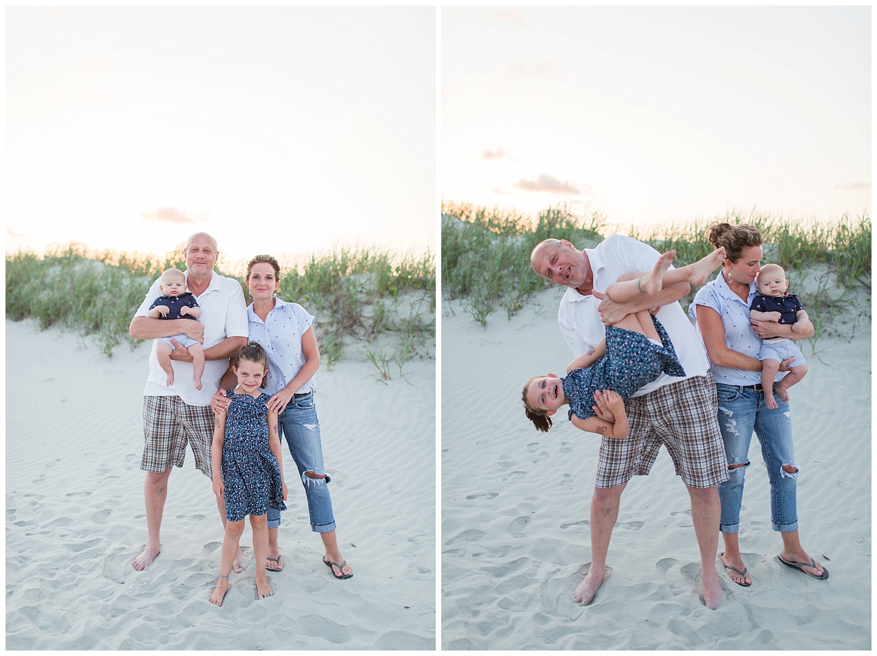 Family Photos at Sunset Beach, North Carolina || Lynchburg, Virginia Wedding and Family Photographer 