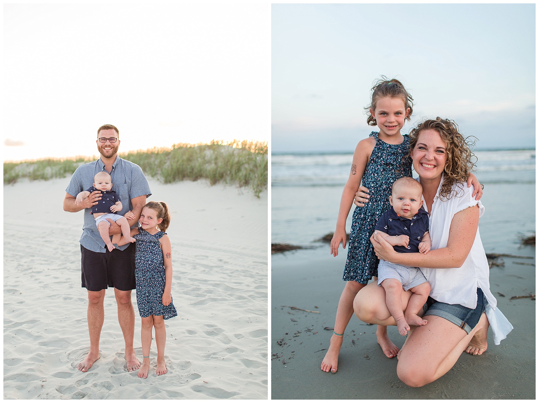 Family Photos at Sunset Beach, North Carolina || Lynchburg, Virginia Wedding and Family Photographer