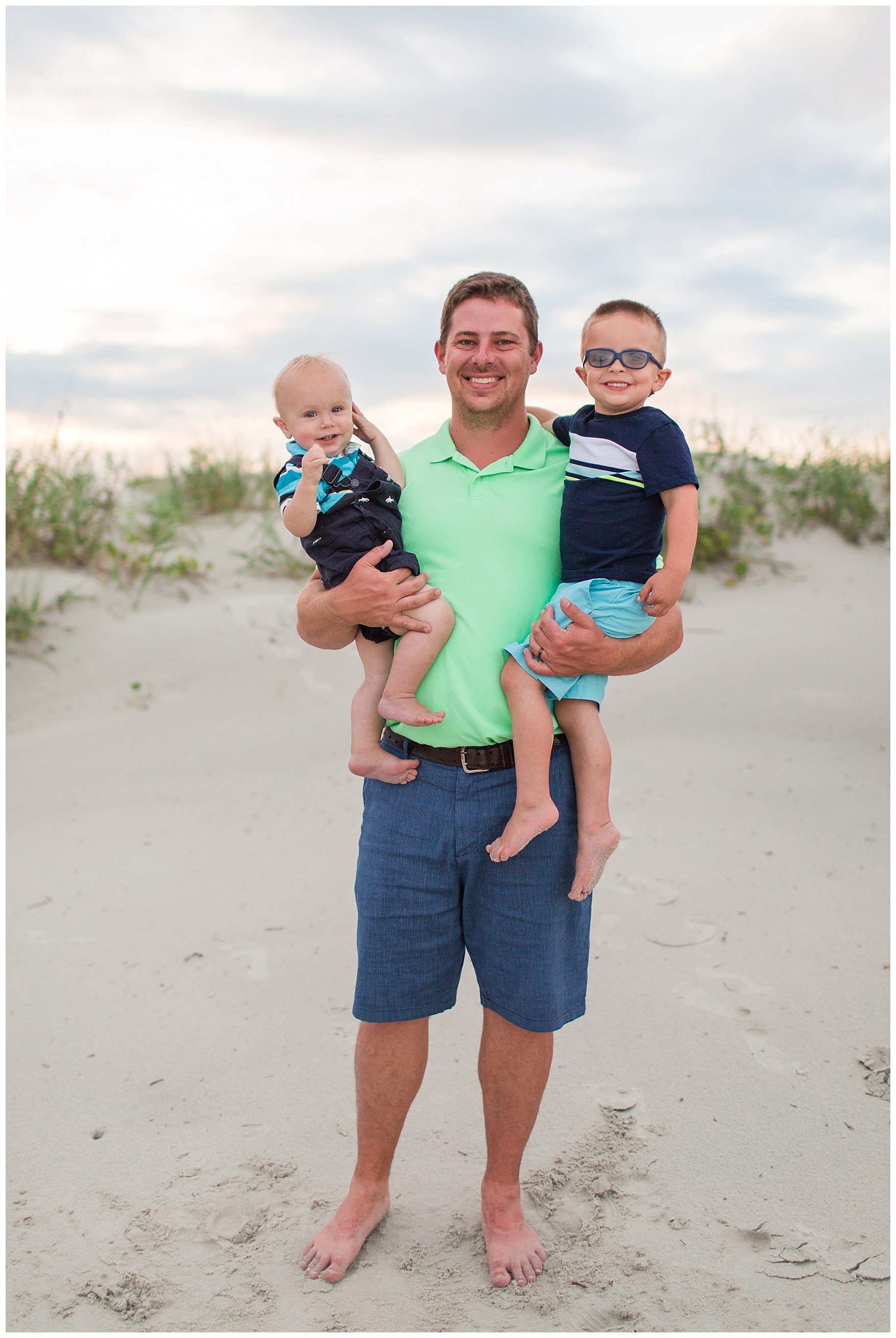 Family Portraits at Sunset Beach, North Carolina || Lynchburg, VA Wedding and Family Photographer 