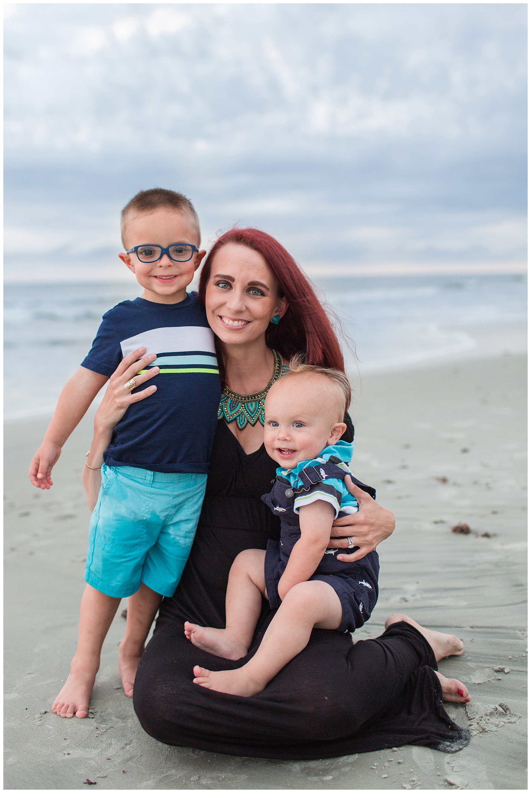 Family Portraits at Sunset Beach, North Carolina || Lynchburg, VA Wedding and Family Photographer 