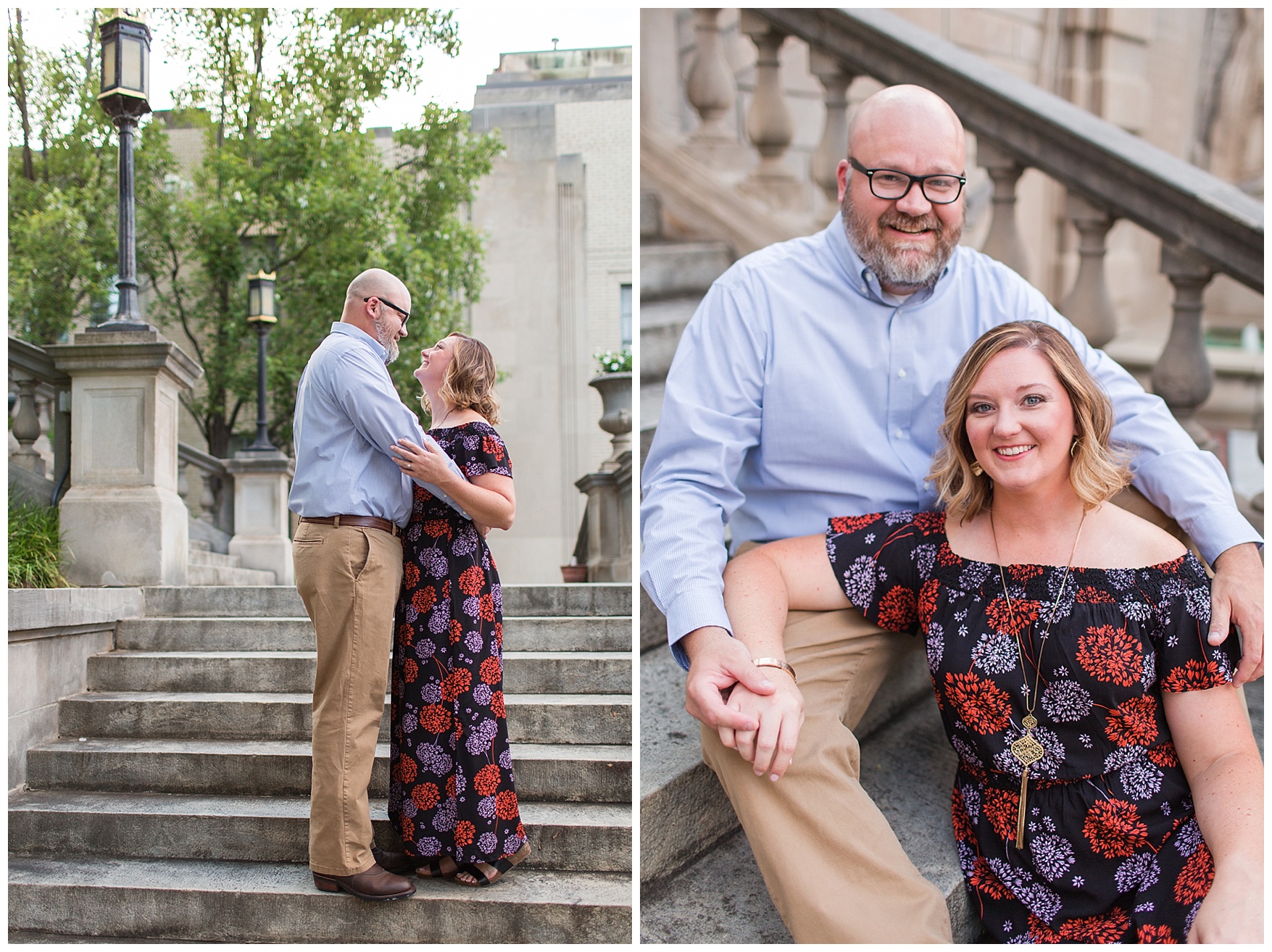 Downtown Lynchburg, VA Engagement Session || Lynchburg Wedding and Portrait photographer 